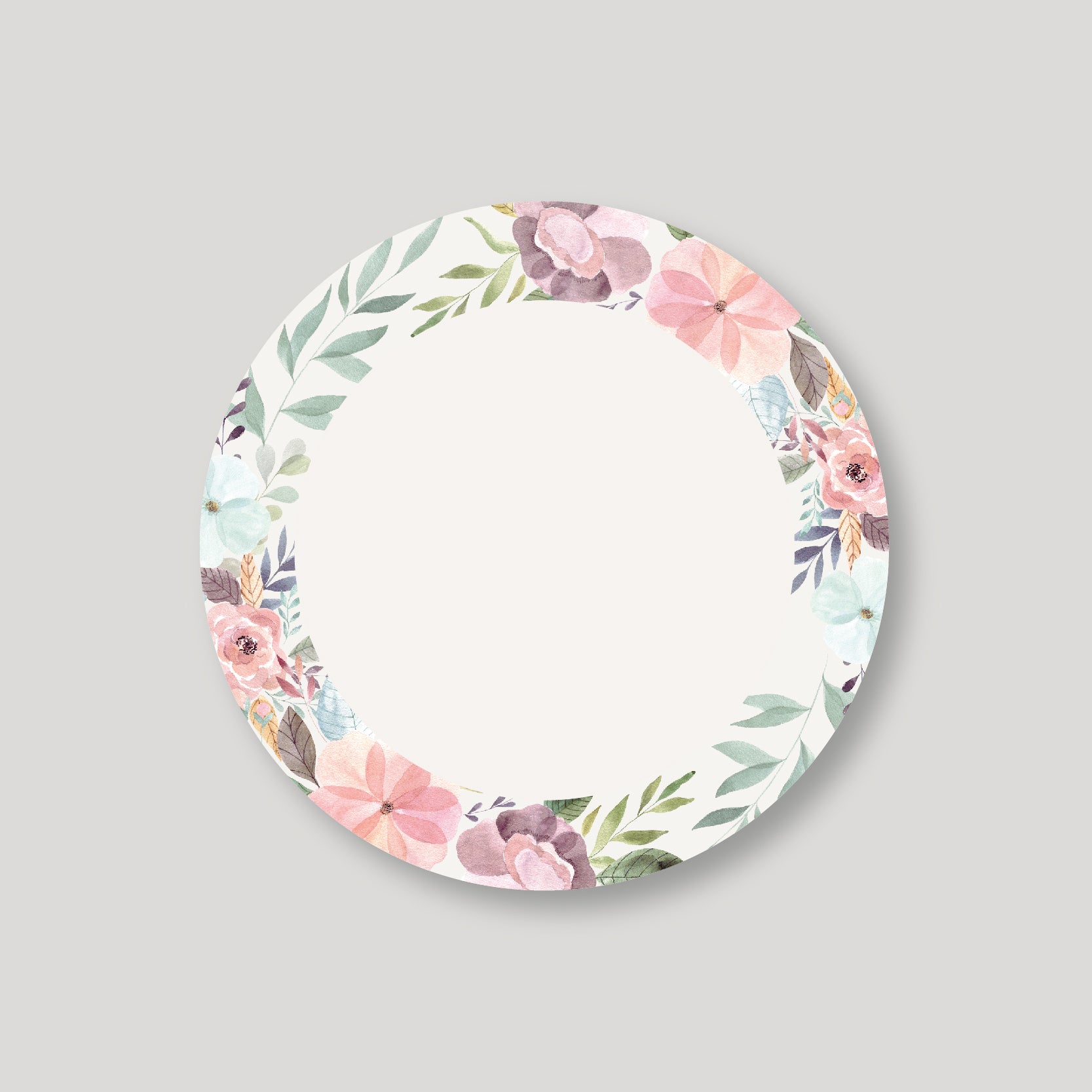 Stickers/ tags Acuarela Rosada