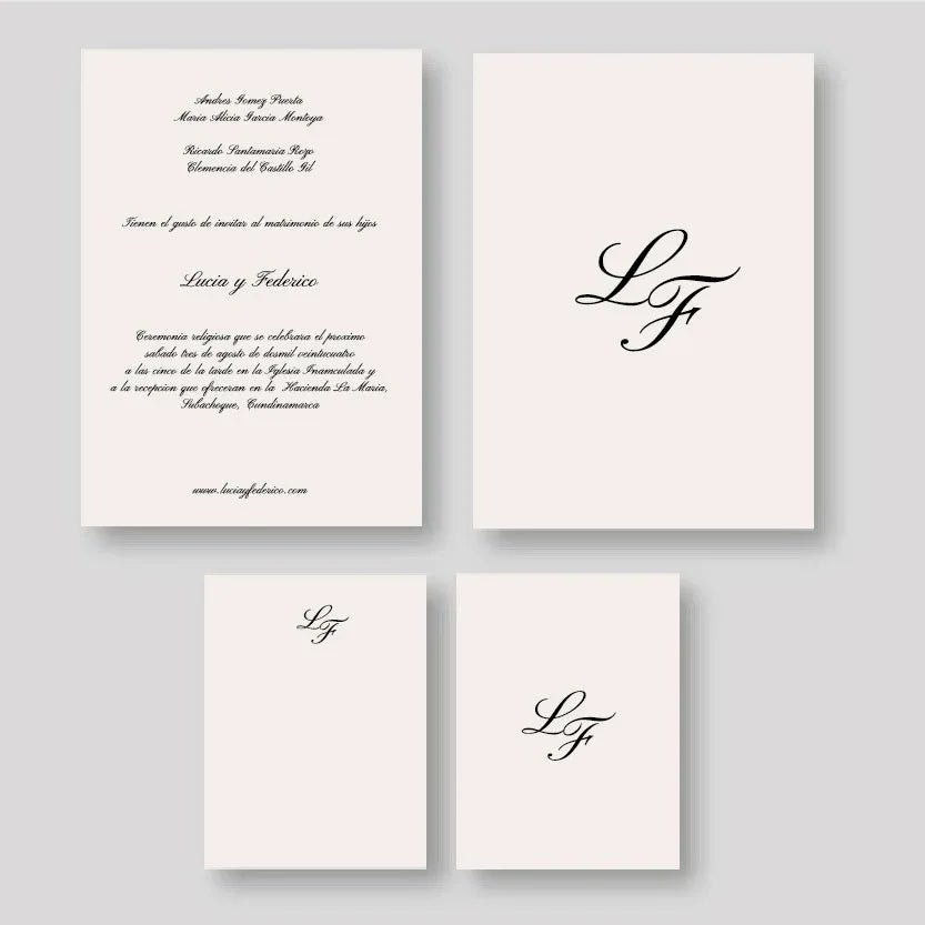 Invitaciones Matrimonio Clasica 1