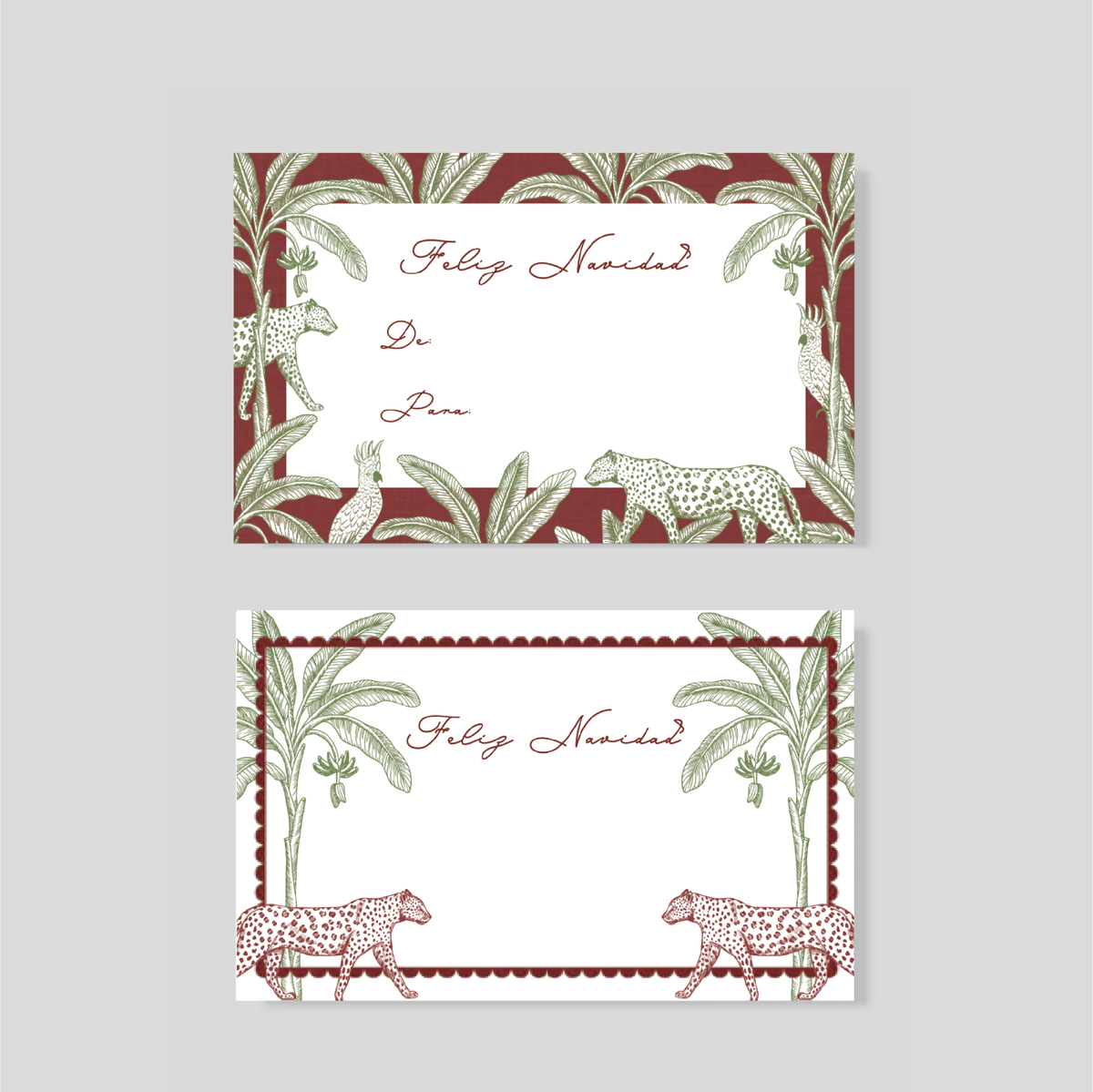 Tarjetas De / Para Listas para Llevar Tropi