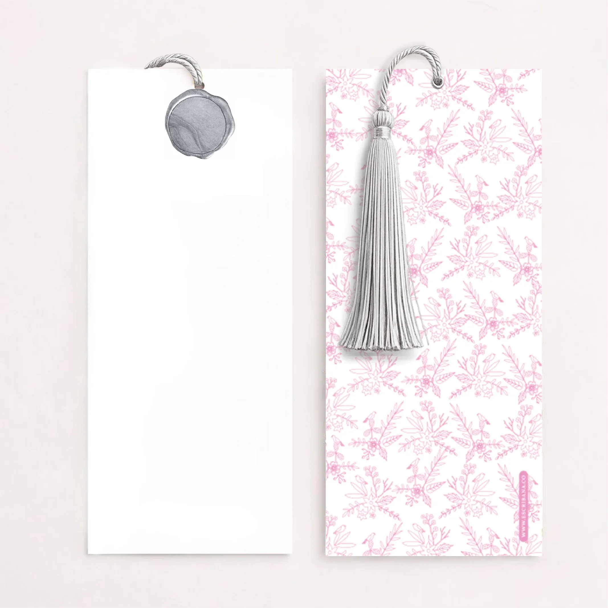 Registros / Folios Branches Rosado con Lacre