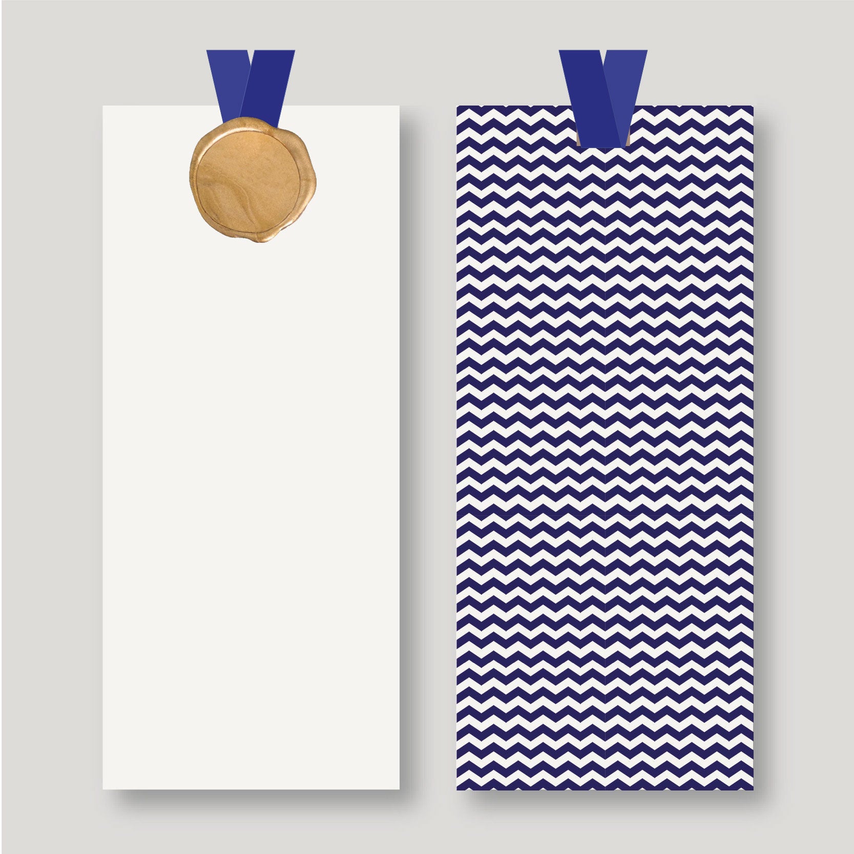 REGISTROS / FOLIOS Chevron Azul CON LACRE