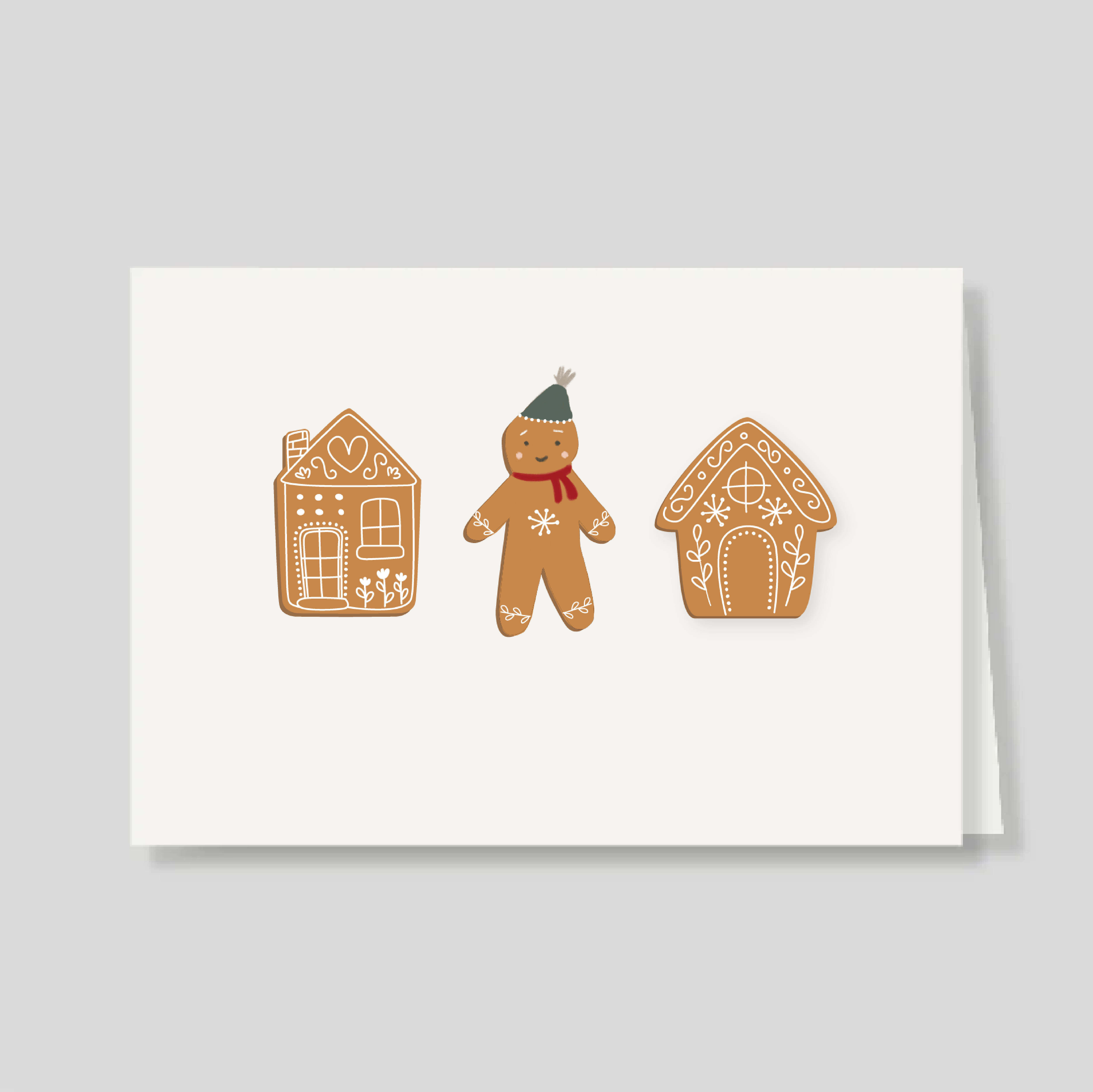 Tarjetón Doble GINGERBREAD