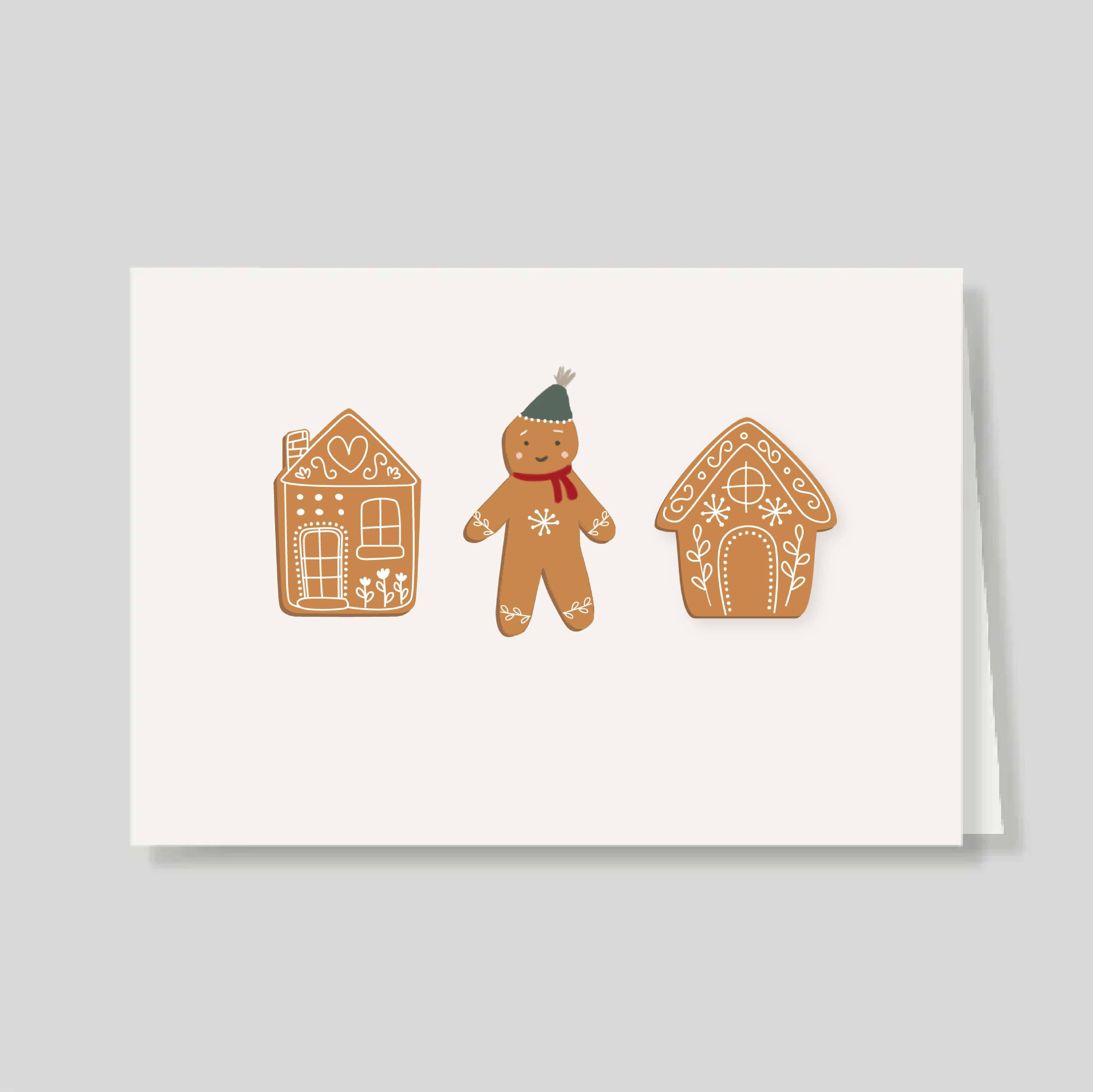 Tarjetón Doble GINGERBREAD