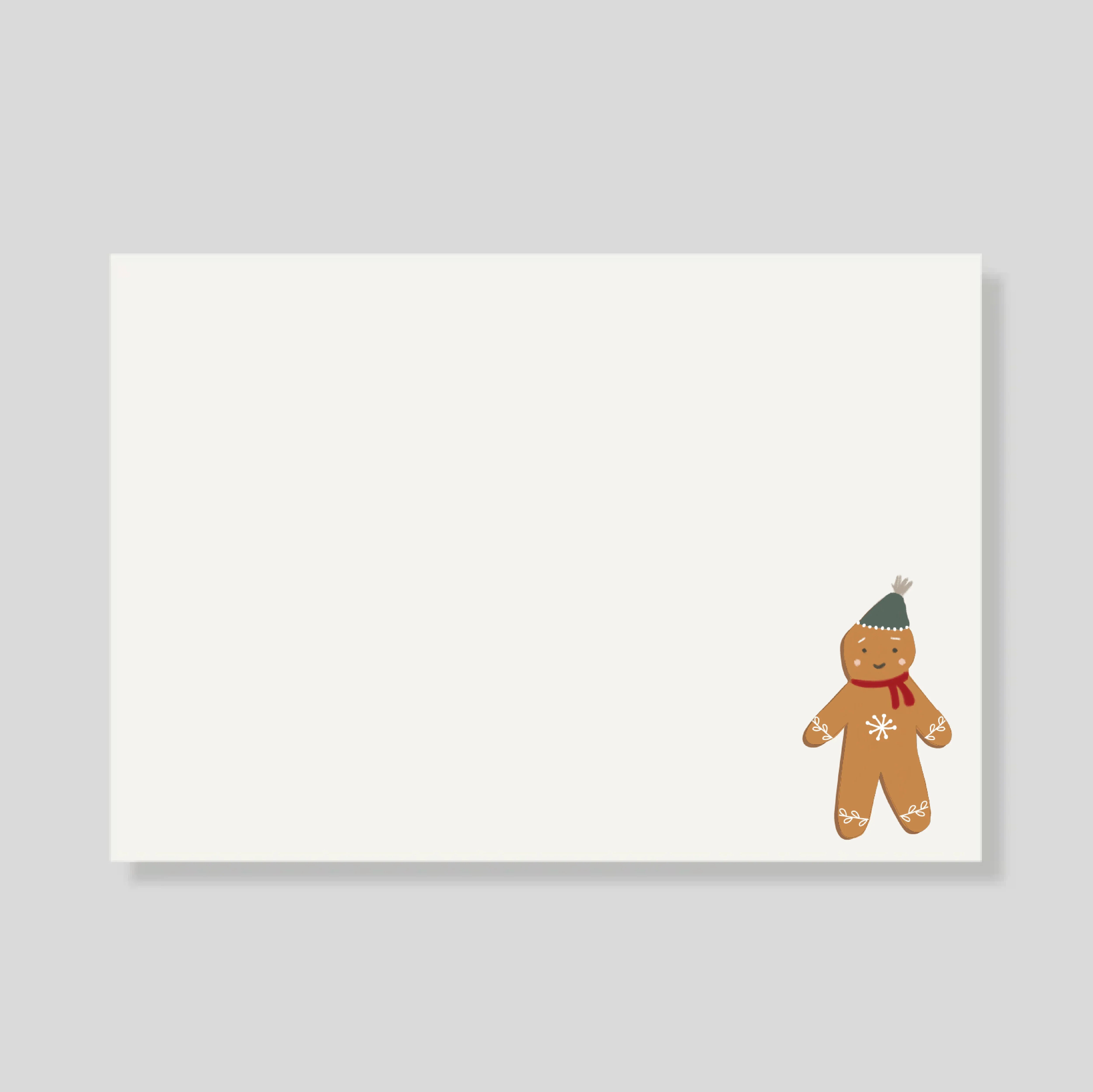 Tarjetón GINGERBREAD