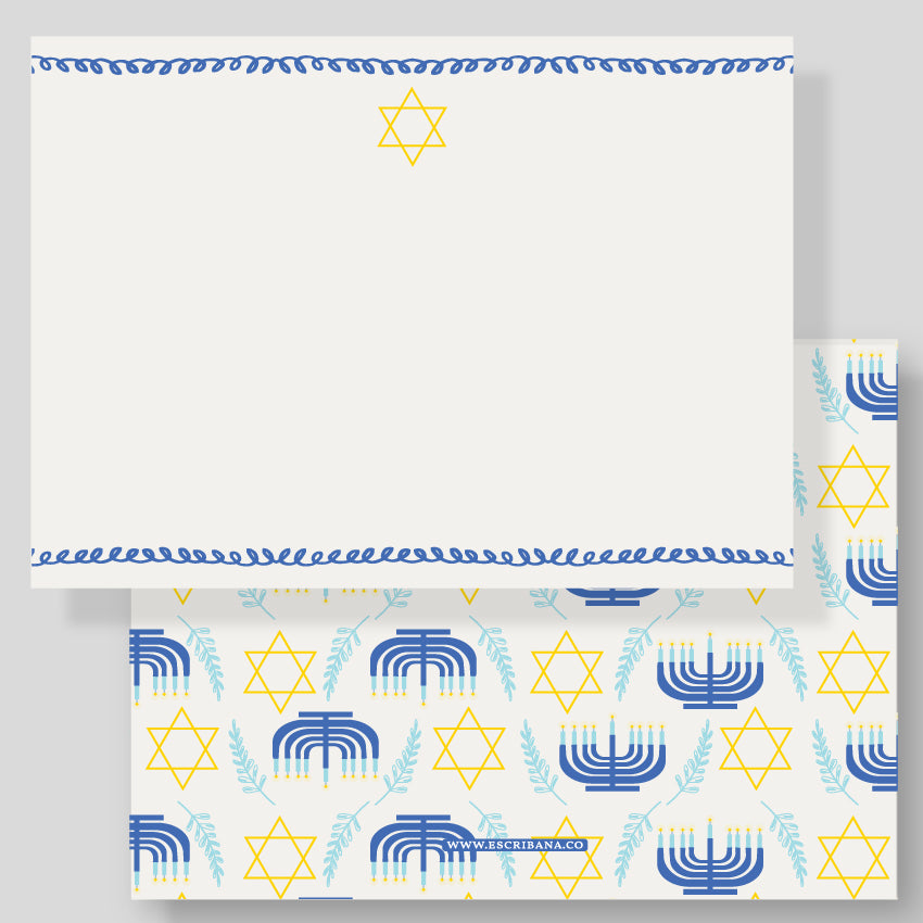 Tarjetón XL Hanukkah Doodles