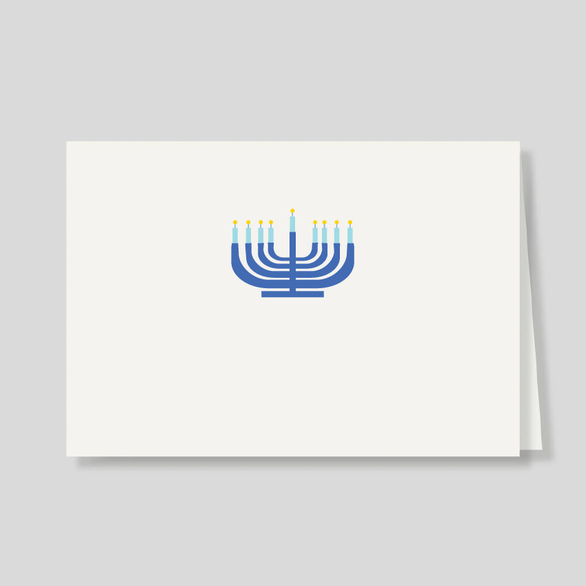 Tarjetón Doble Hanukkah Doodles