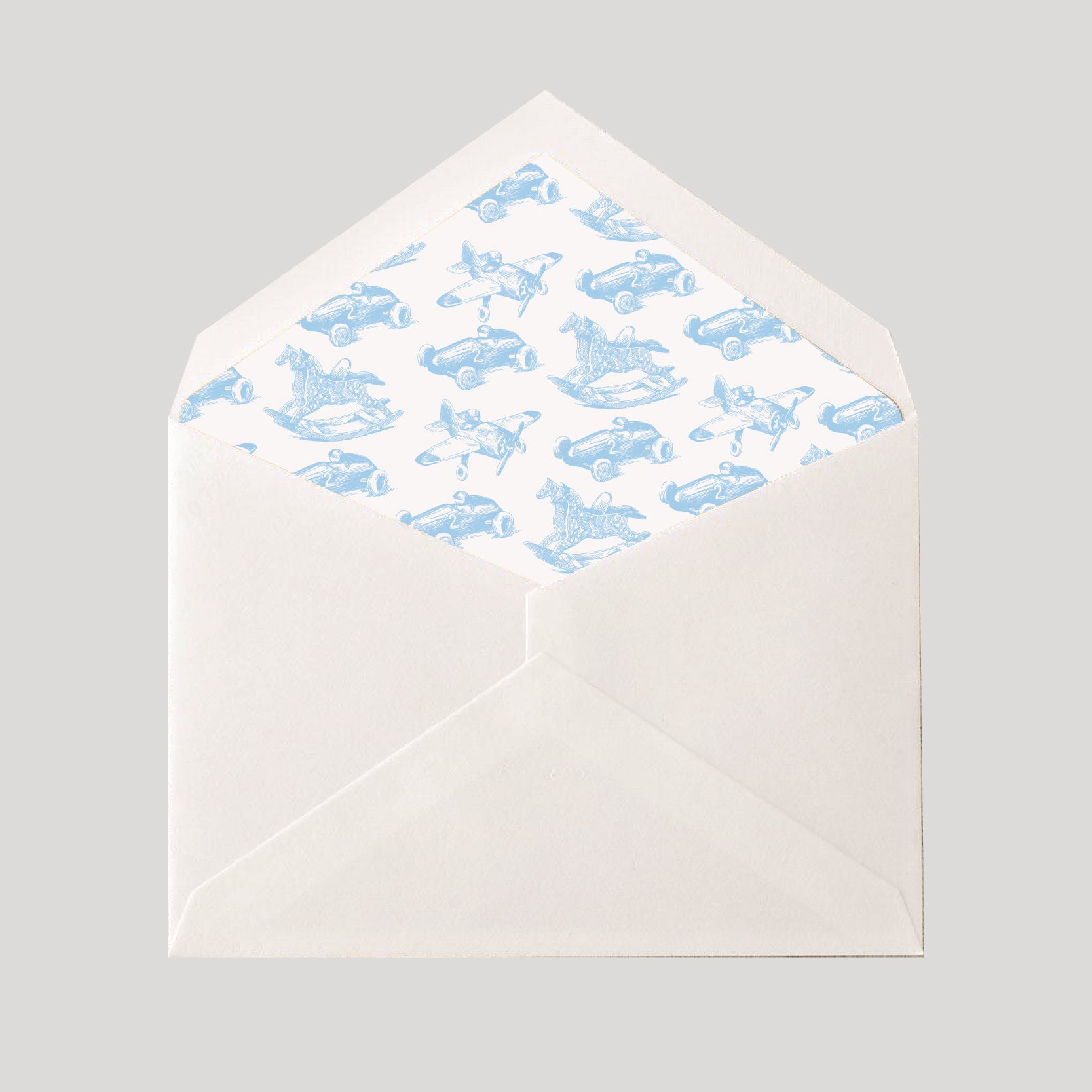 INVITACIONES JUGUETES BABY BLUE