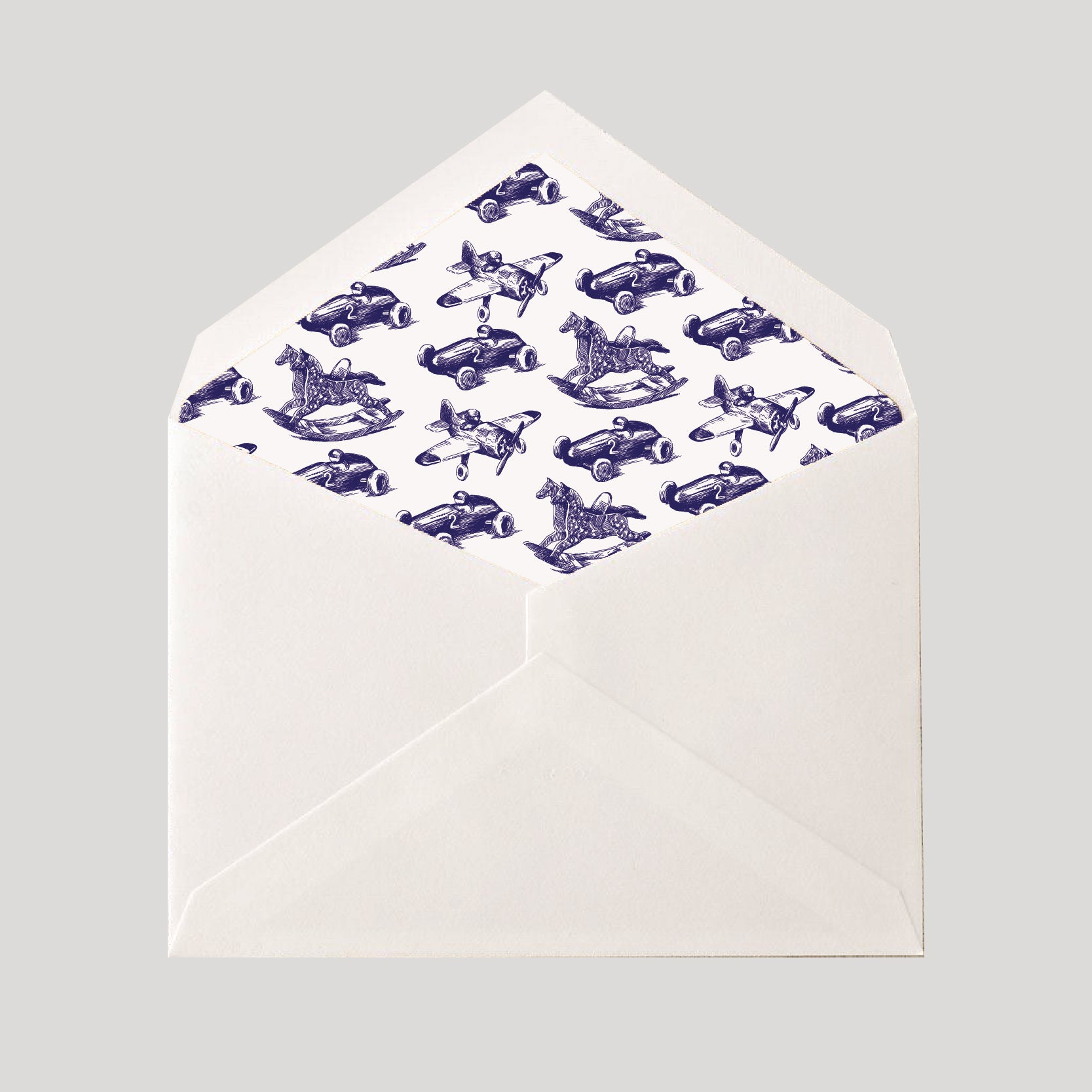 INVITACIONES JUGUETES AZUL