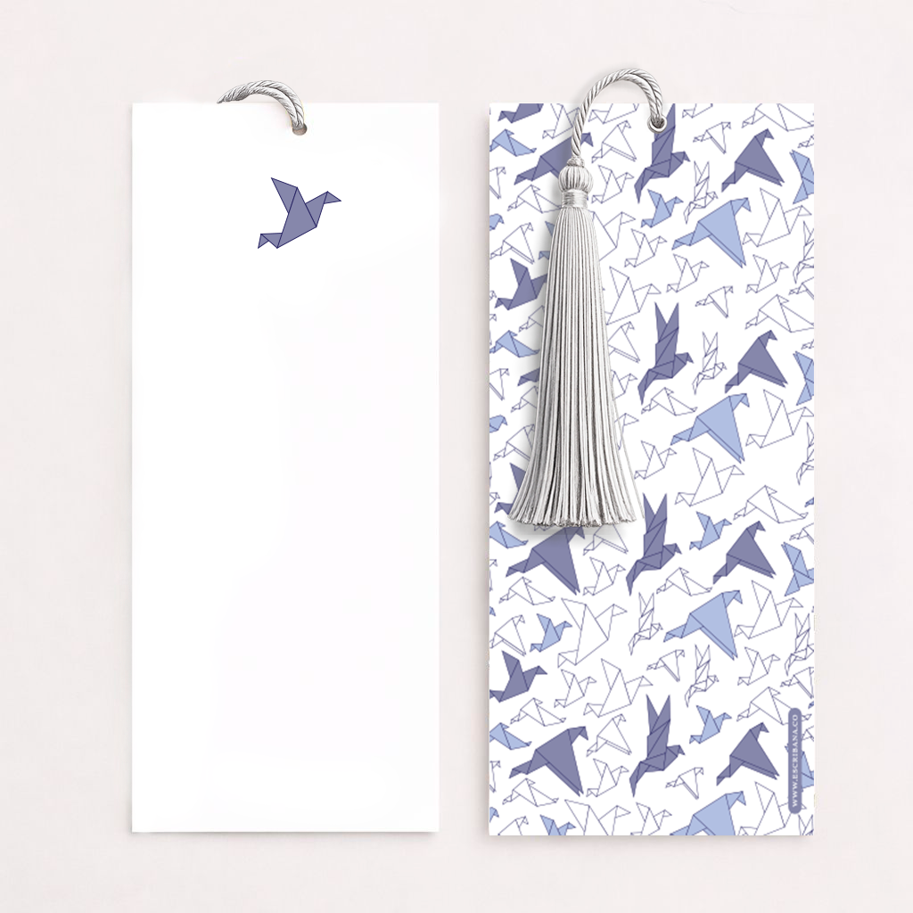 Registros / Folios Origami Azul
