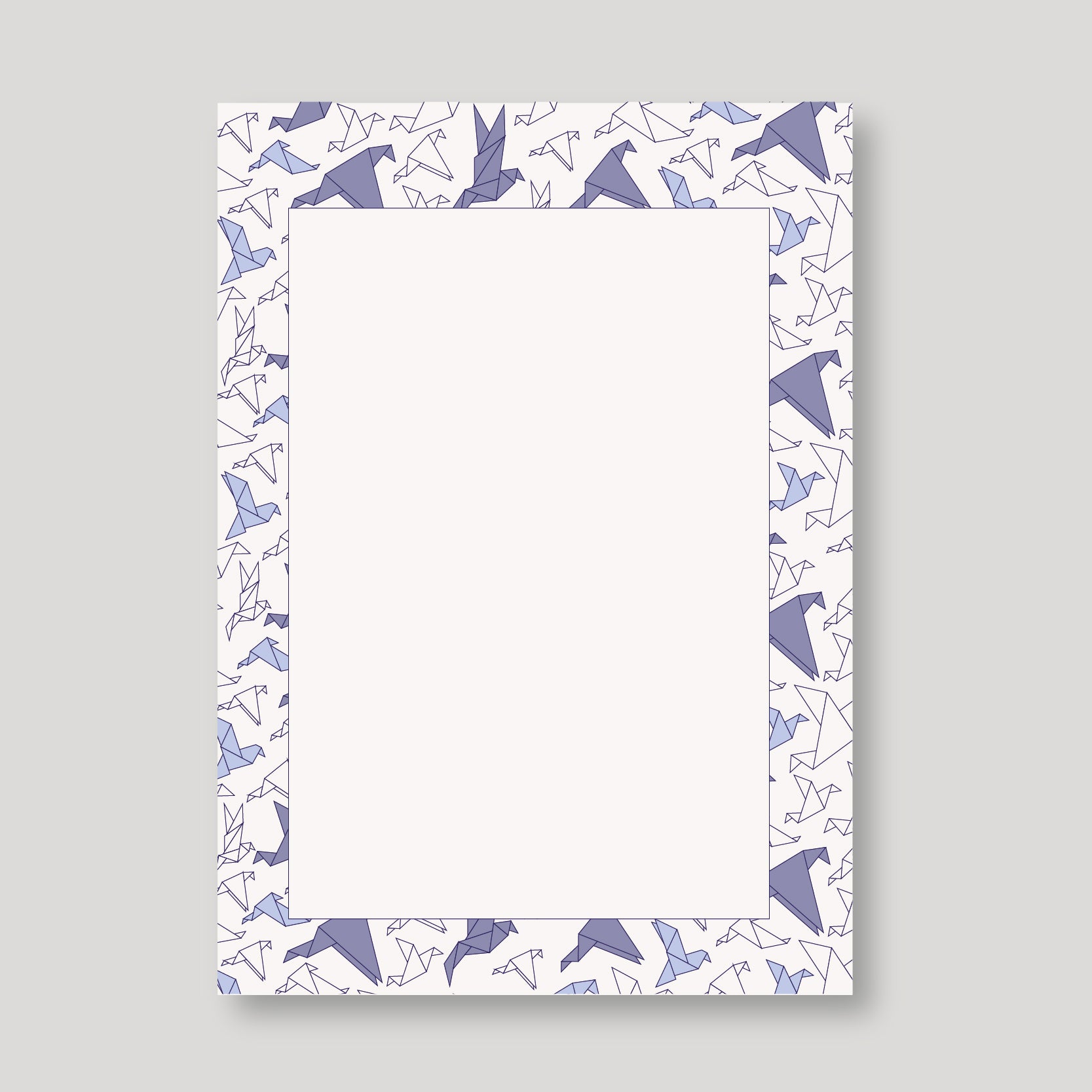 INVITACIONES ORIGAMI AZUL