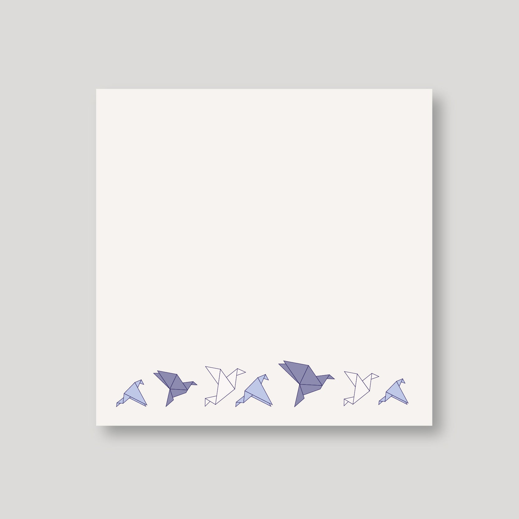 Stickers/ tags Origami Azul