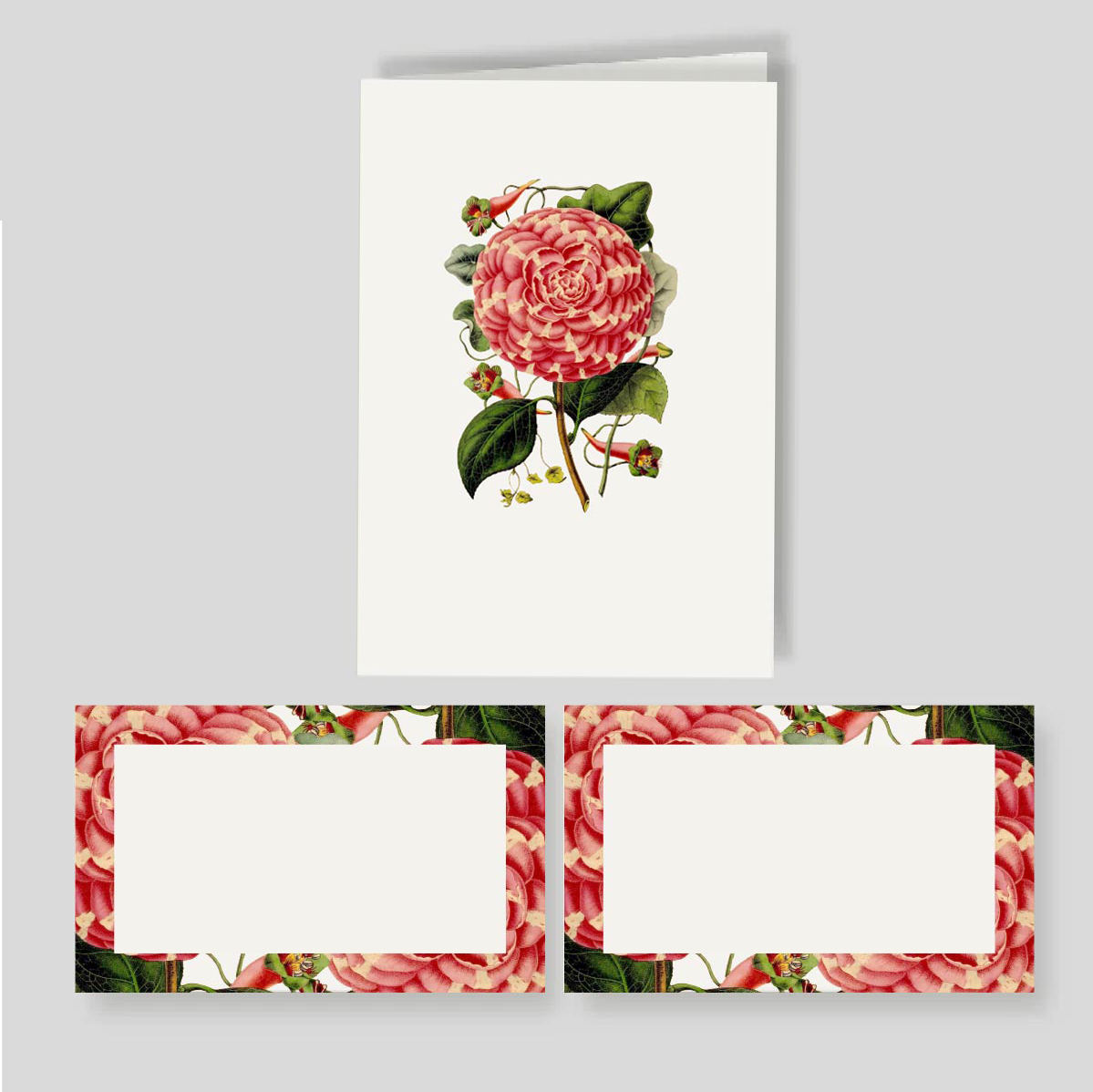Caja Mediana Doble ROSA DE JARDIN