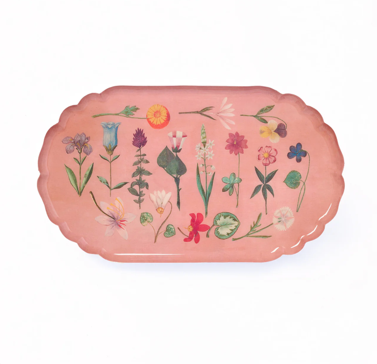 Bandeja esmaltada con borde ondulado – Festival of Flowers