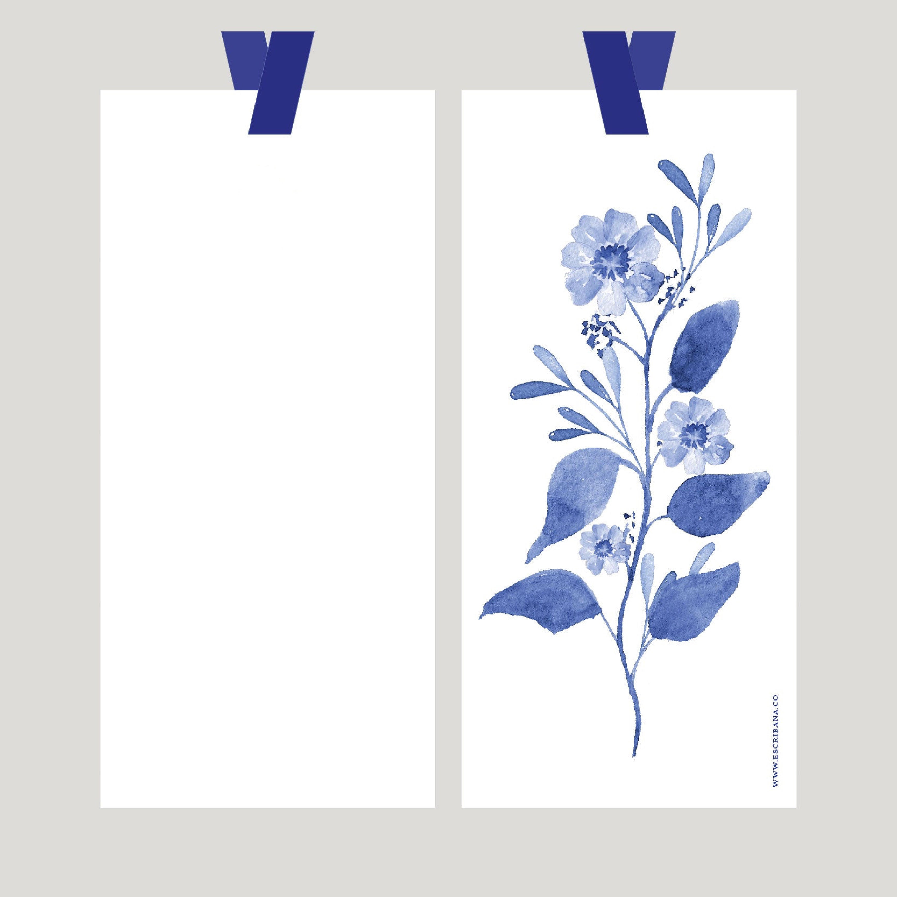 REGISTROS / FOLIOS ACUARELA AZUL