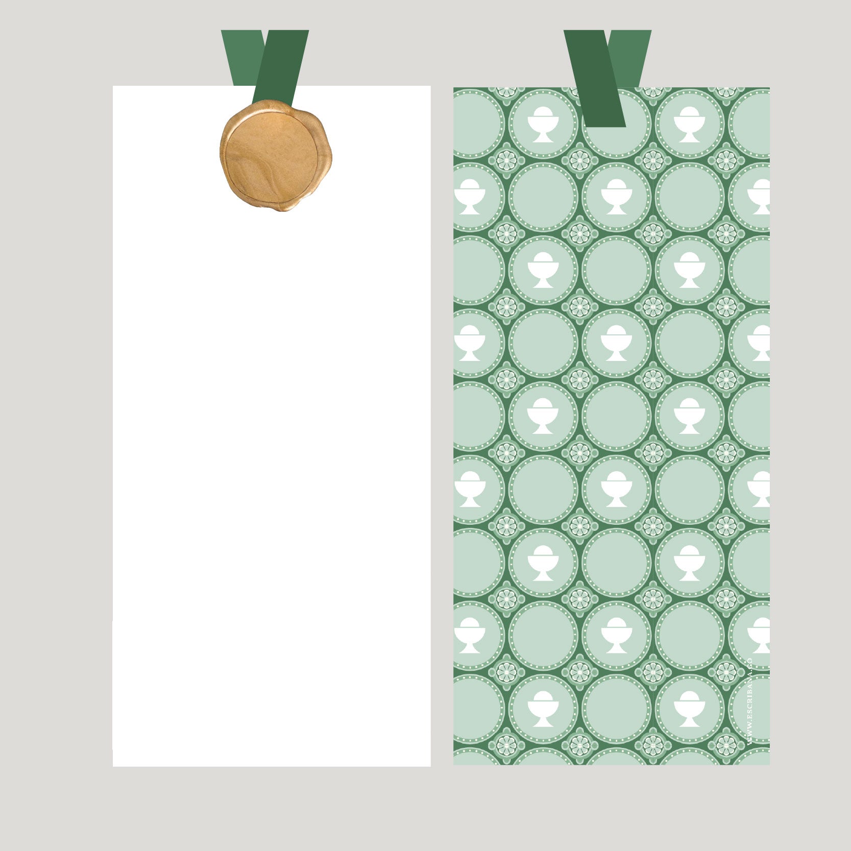 Registros / Folios Azulejo Green con Lacre