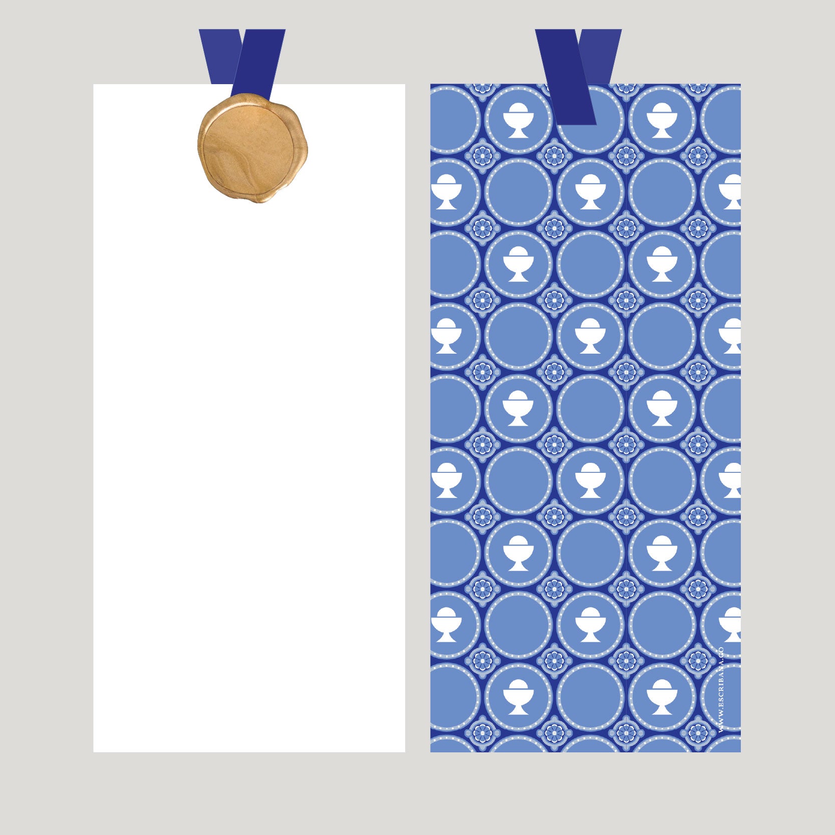 Registros / Folios Azulejo Blue con Lacre