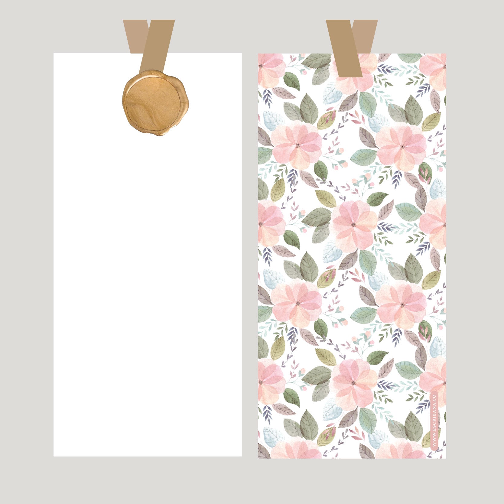 REGISTROS / FOLIOS CORONA ACUARELA CON LACRE