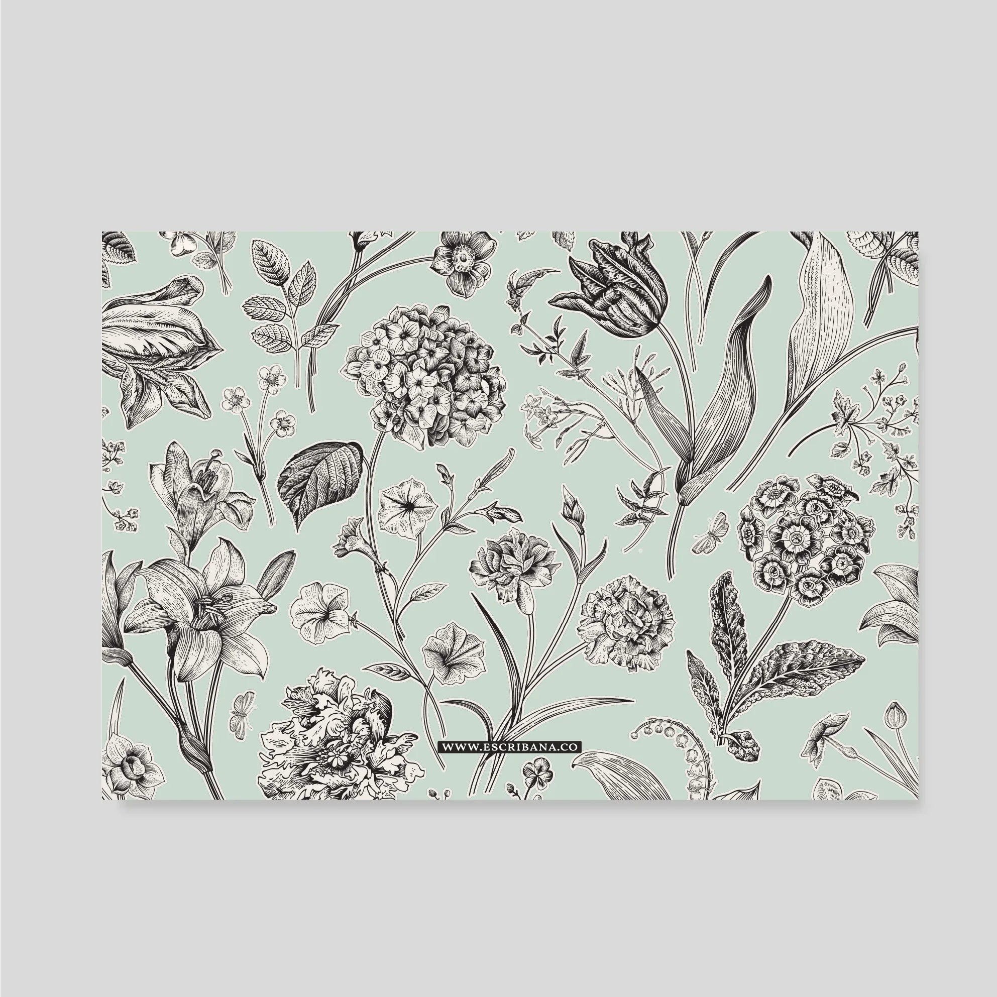 TARJETON XL Florario Menta