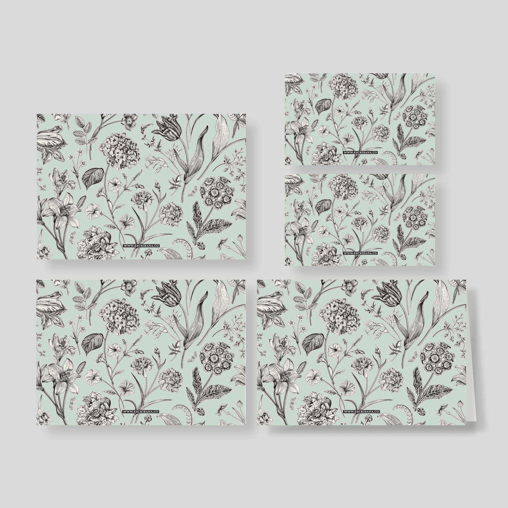 Caja Grande Flex Florario Menta