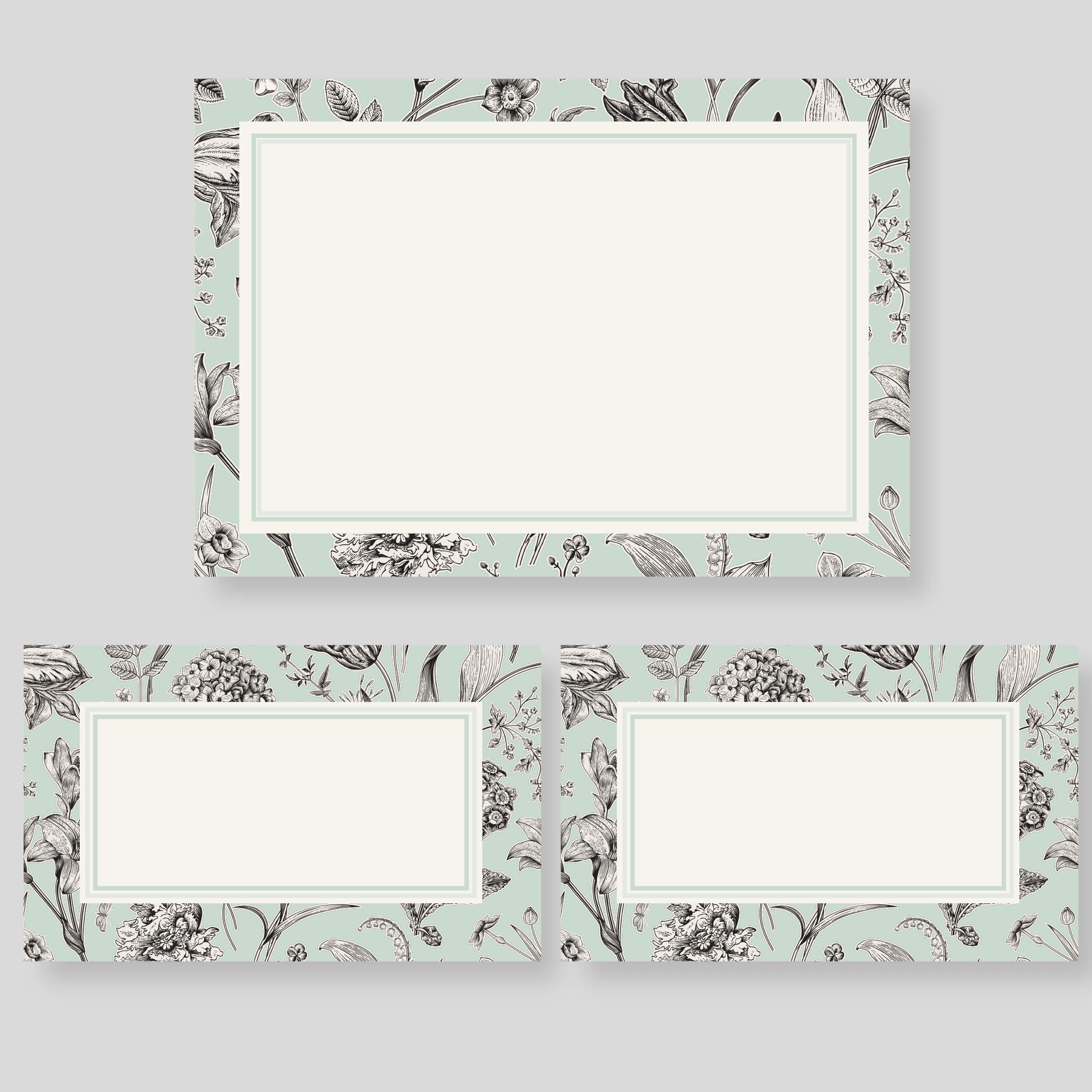 Caja Mediana Florario Menta