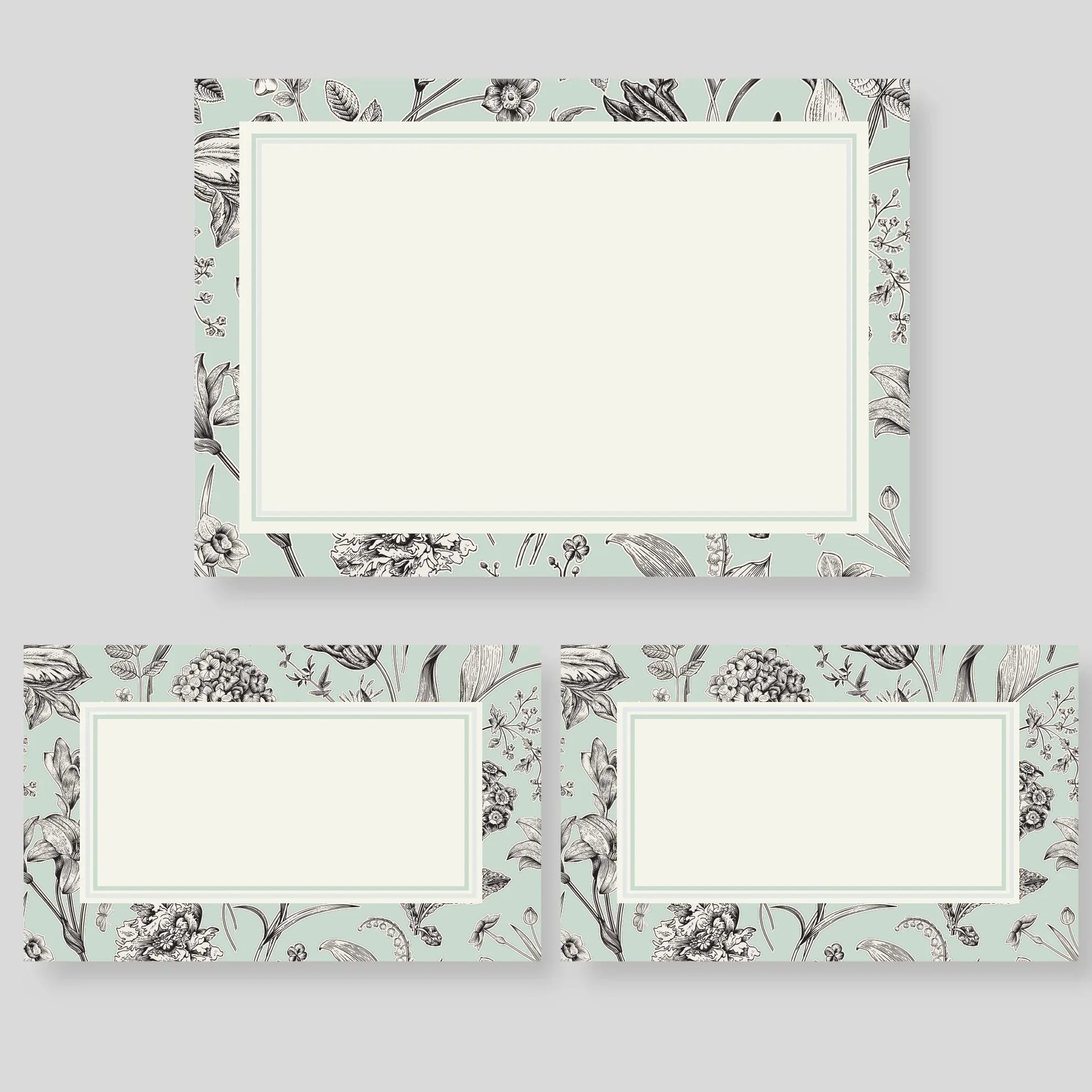 Caja Mediana Florario Menta