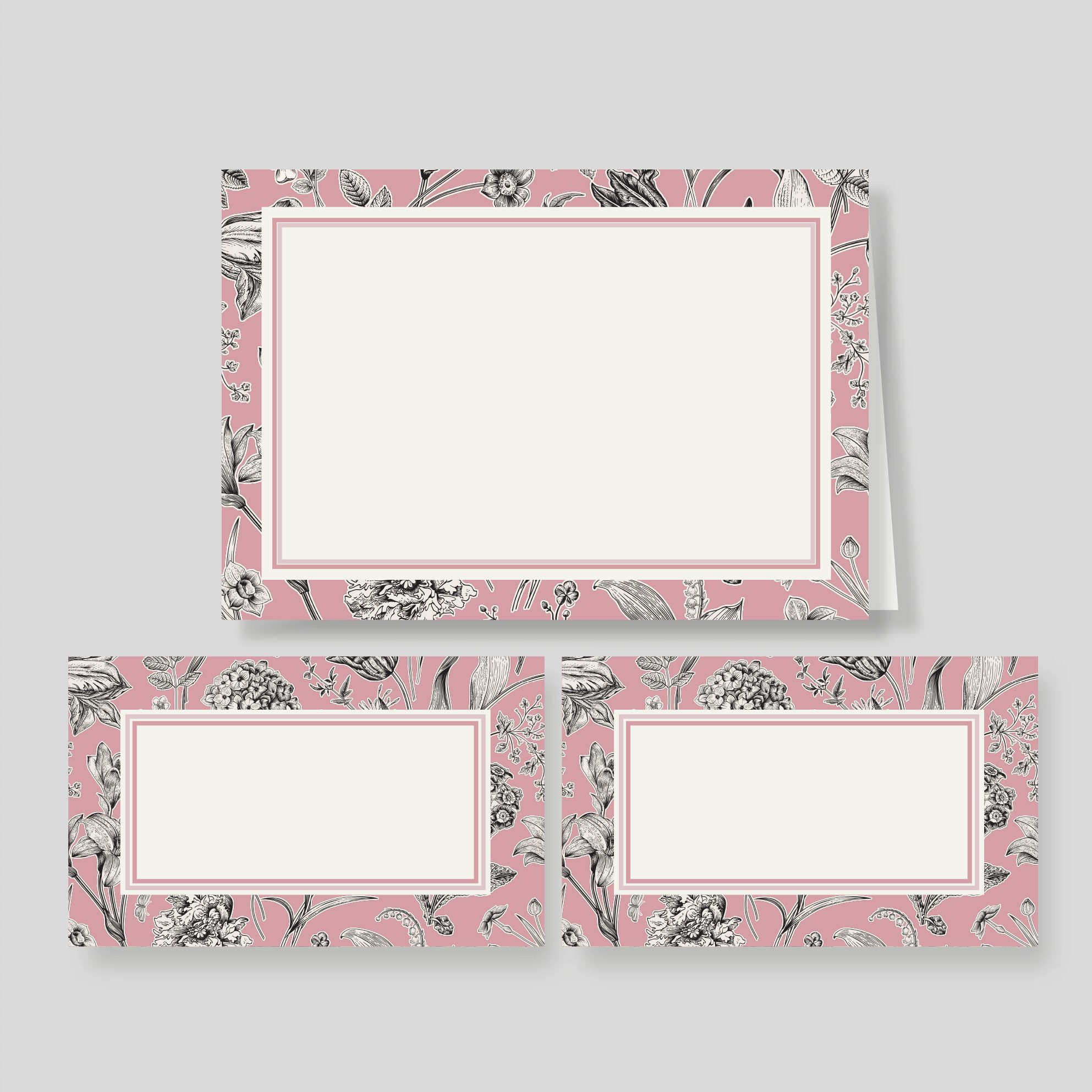 Caja Mediana Doble Florario Pink