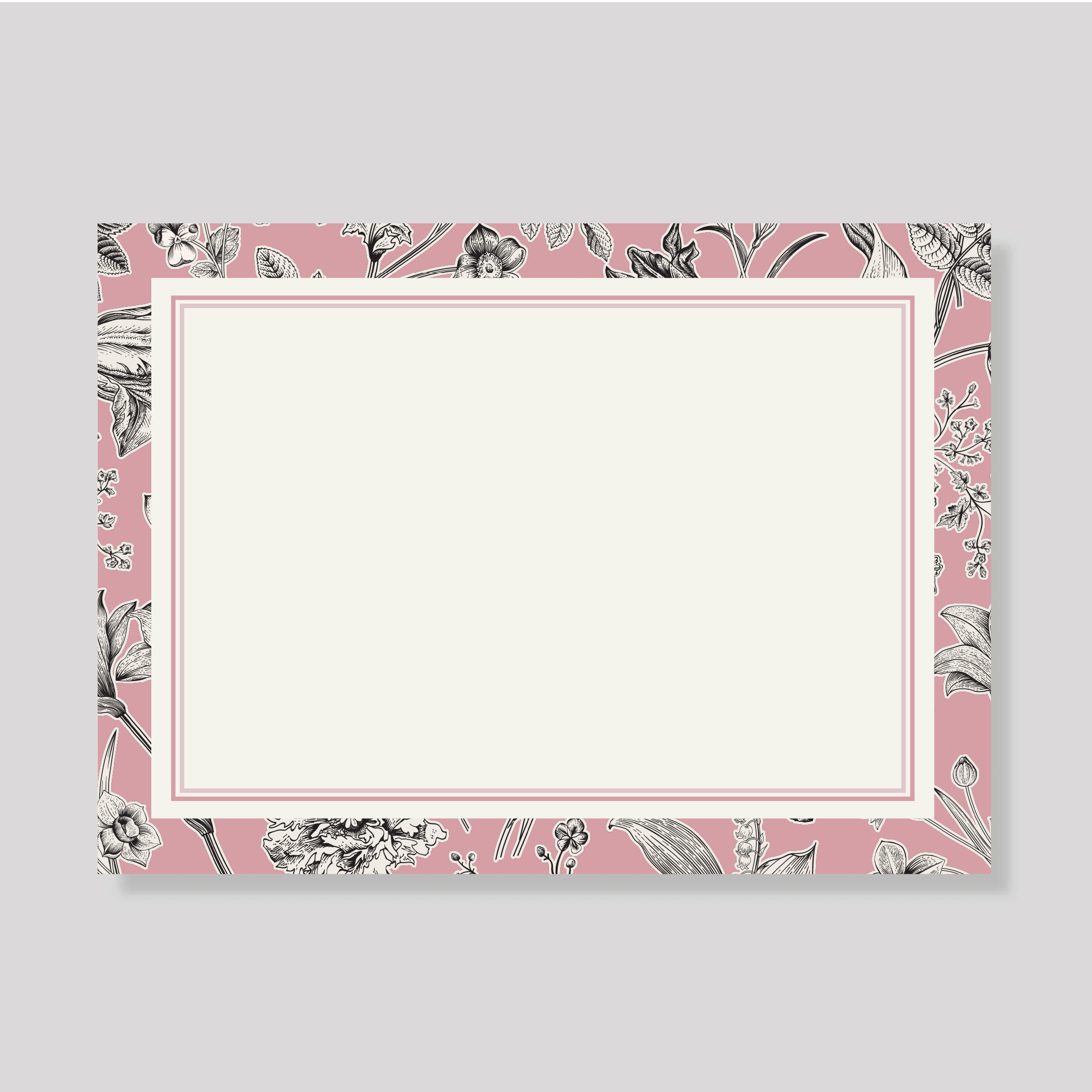 TARJETON XL Florario Pink