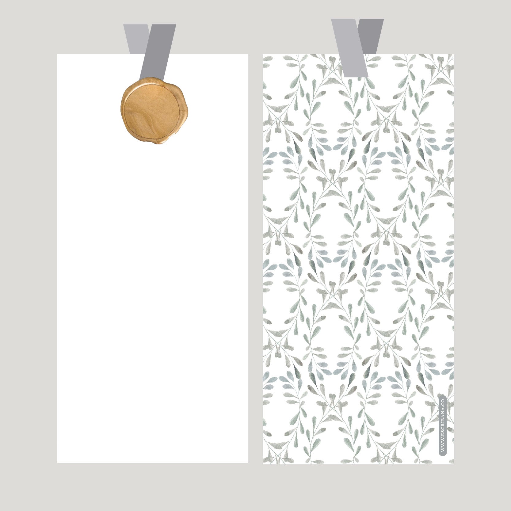 REGISTROS / FOLIOS GRISES CON LACRE