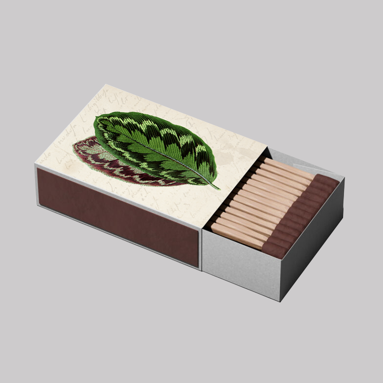 Caja de Fosforos HOJA VERDE
