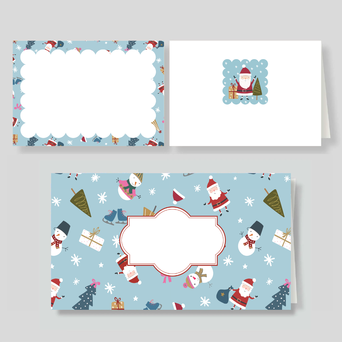 Pack Lluvia de Sobres + Tarjetones Navidad Santa