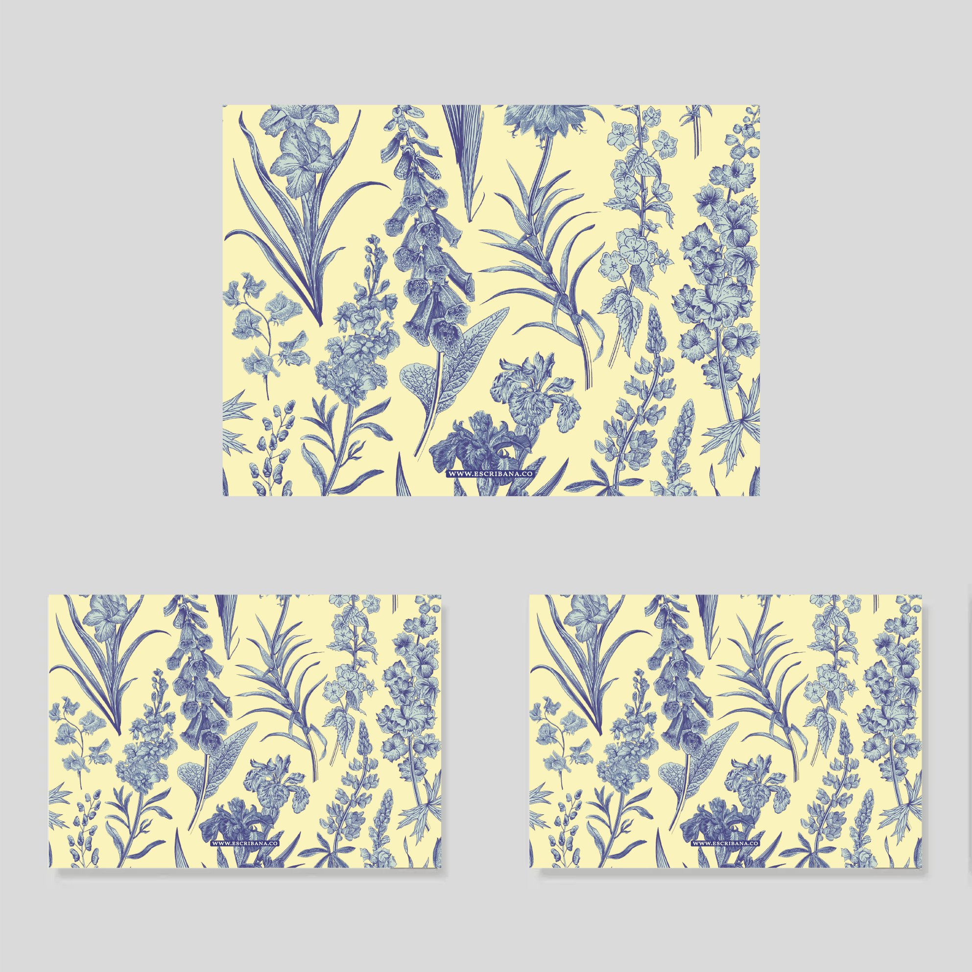 Caja flex XL Florario Azul