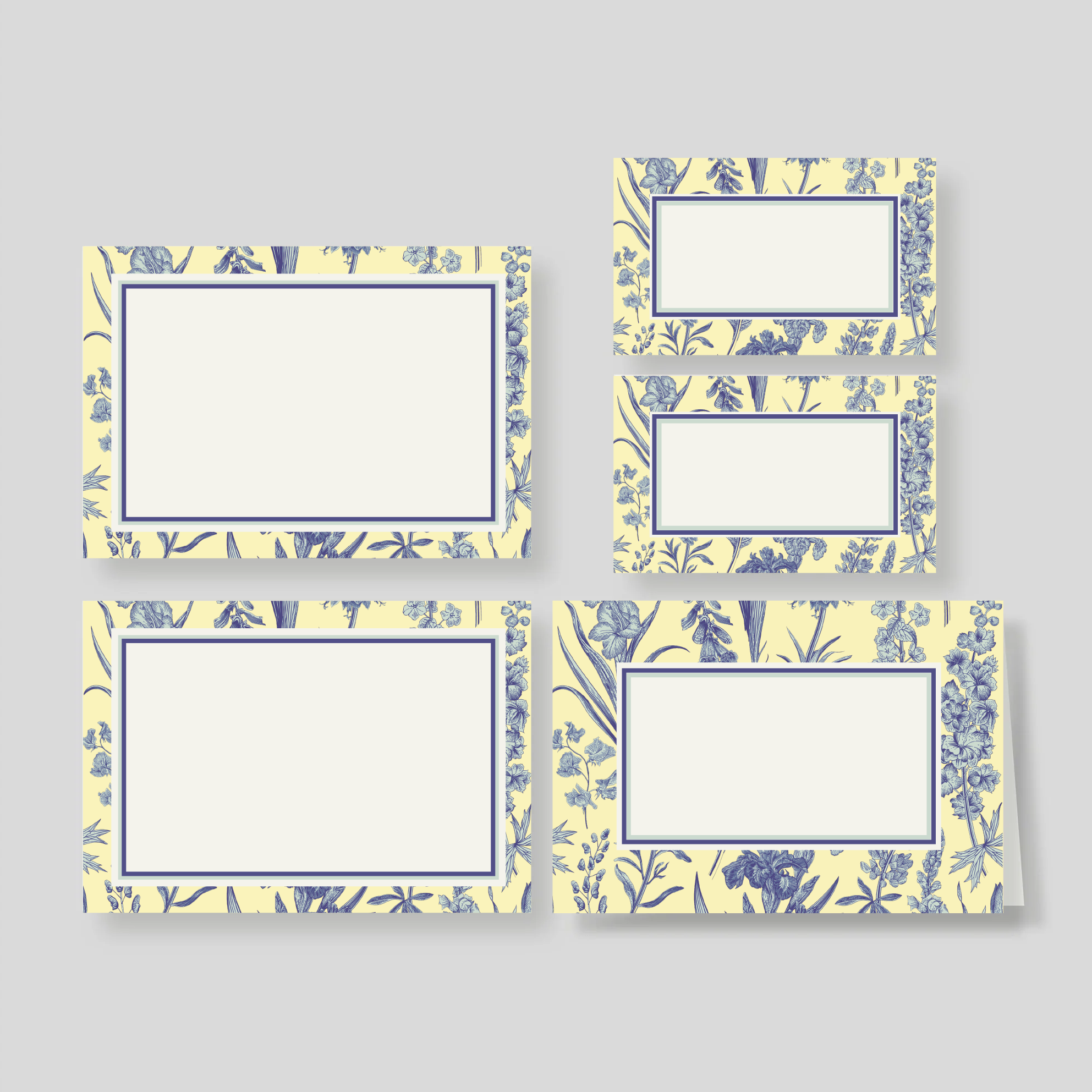 Caja Grande Flex Florario Azul