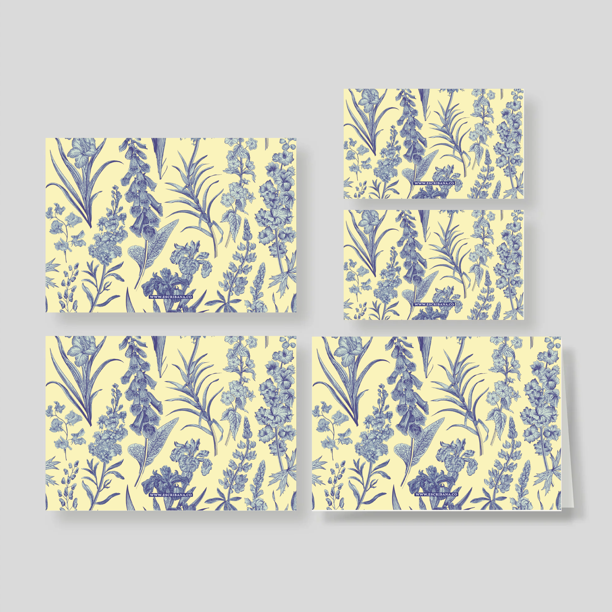 Caja Grande Flex Florario Azul