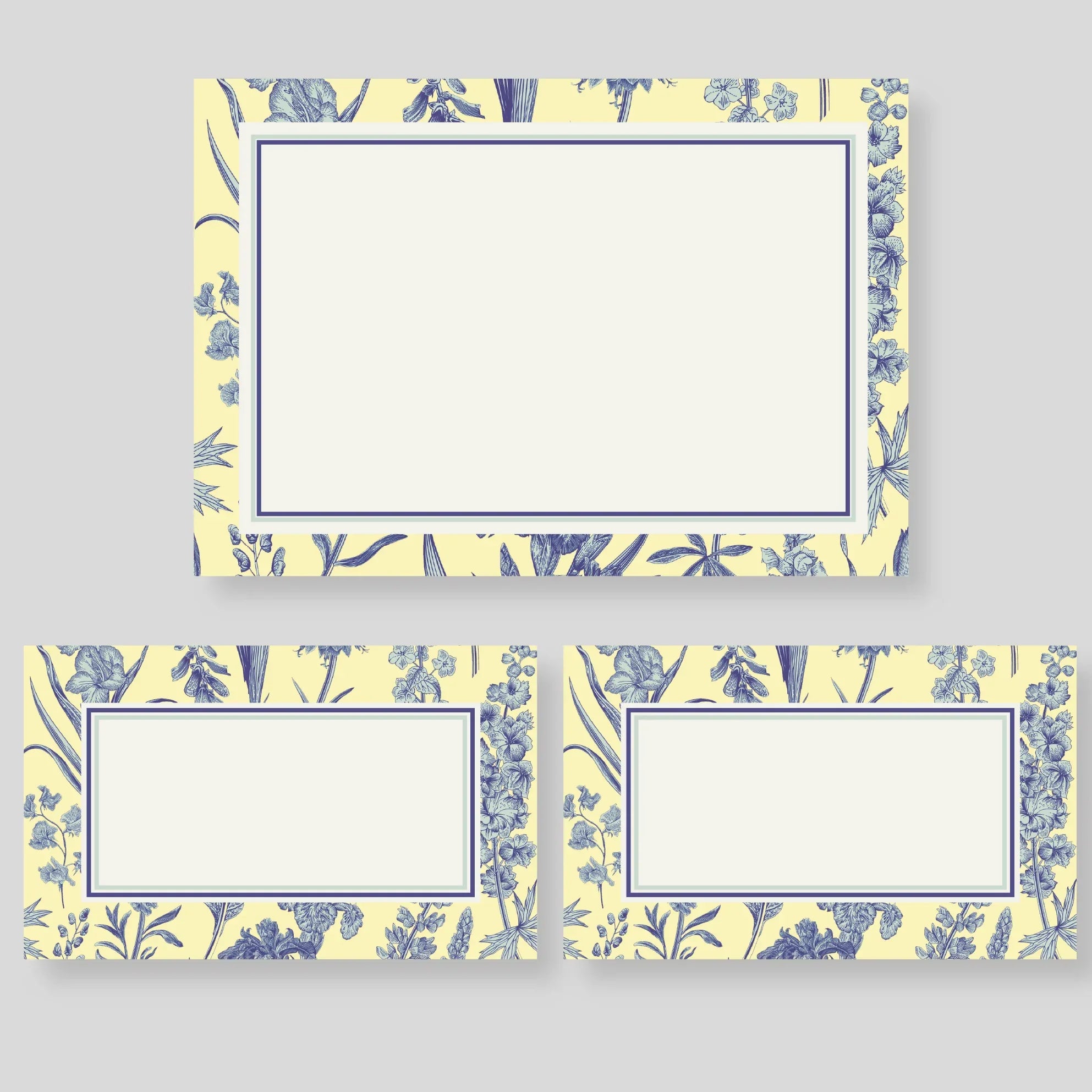 Caja Mediana Florario Azul