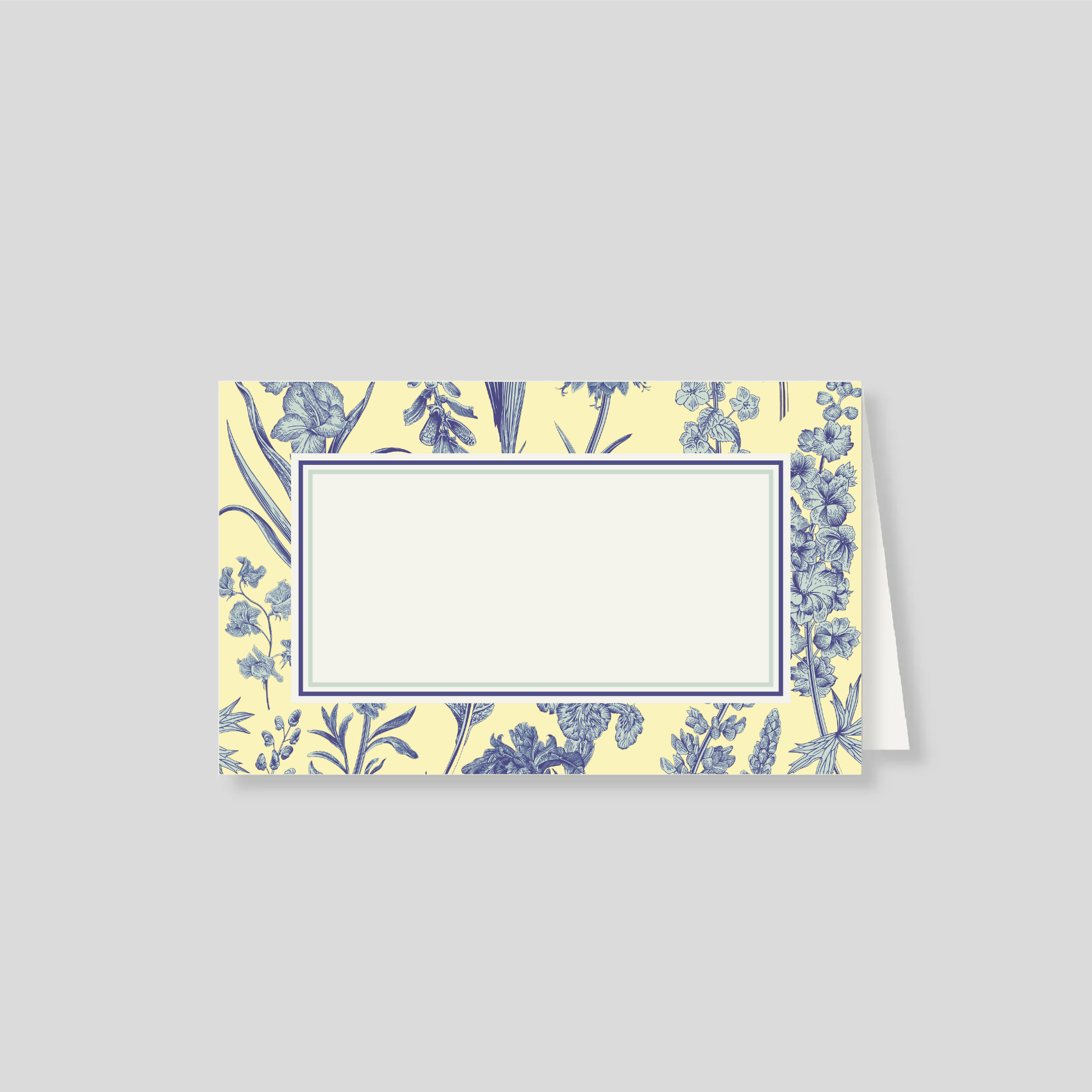Notas dobles con sobre Florario AZUL