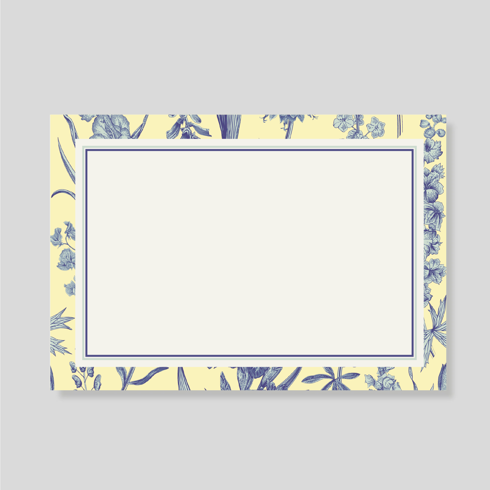 Tarjetón FLORARIO AZUL