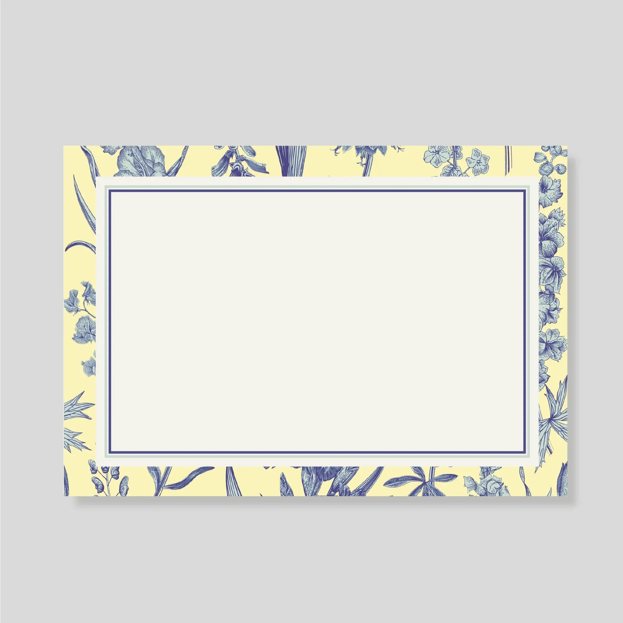 Tarjetón FLORARIO AZUL