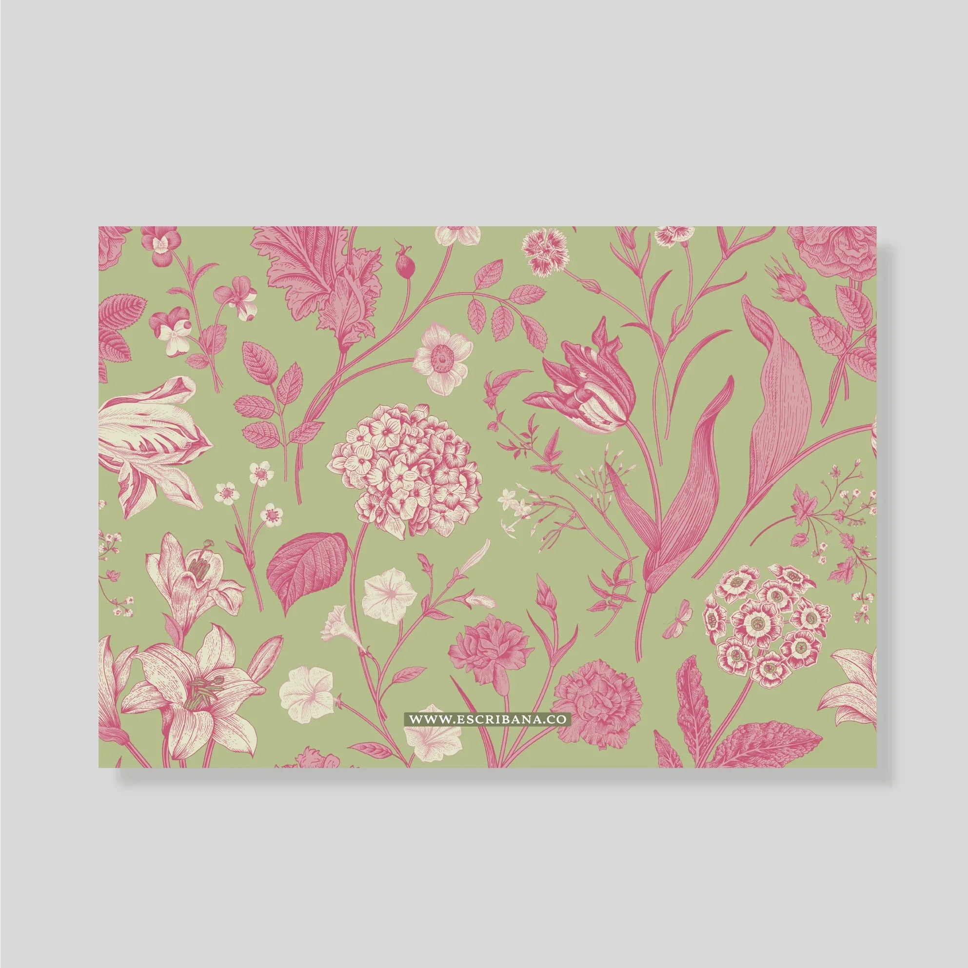 TARJETON XL Florario verde