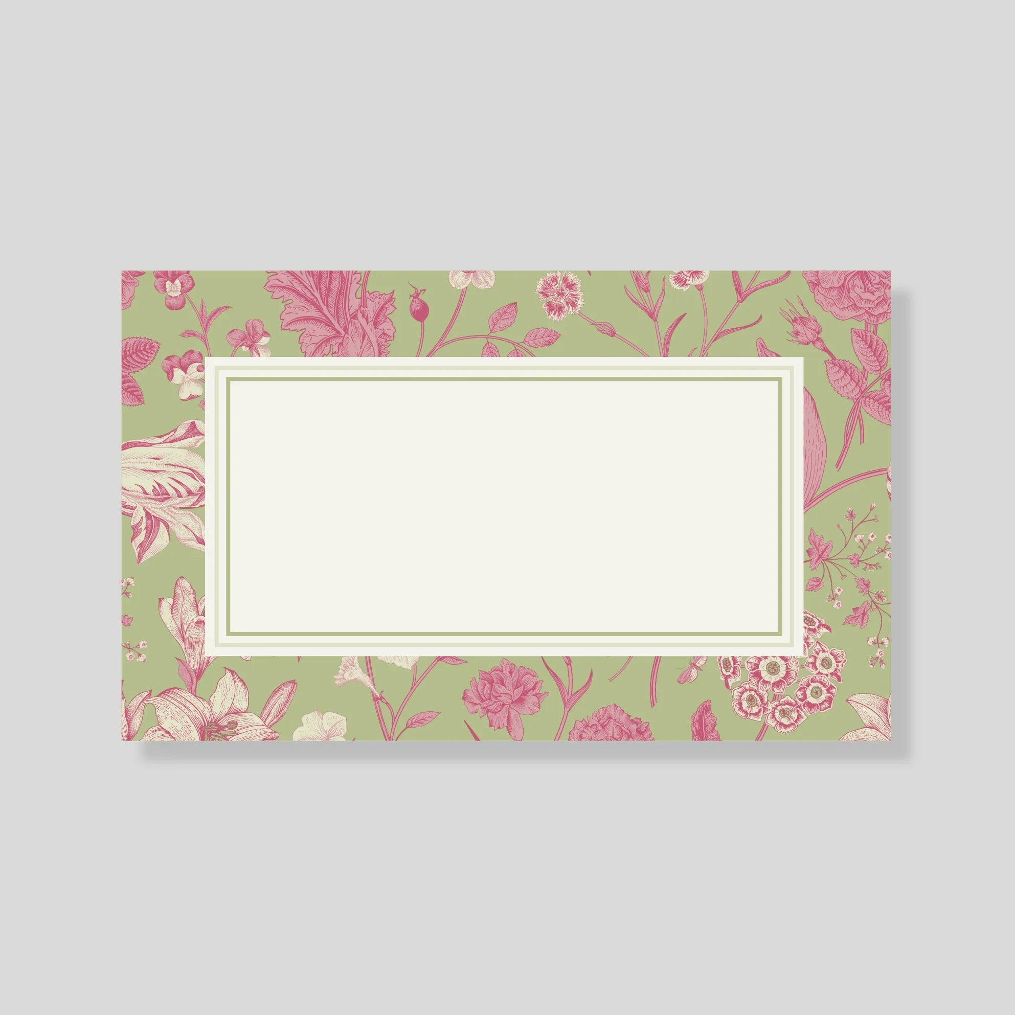 Tarjeta Personal Florario Verde