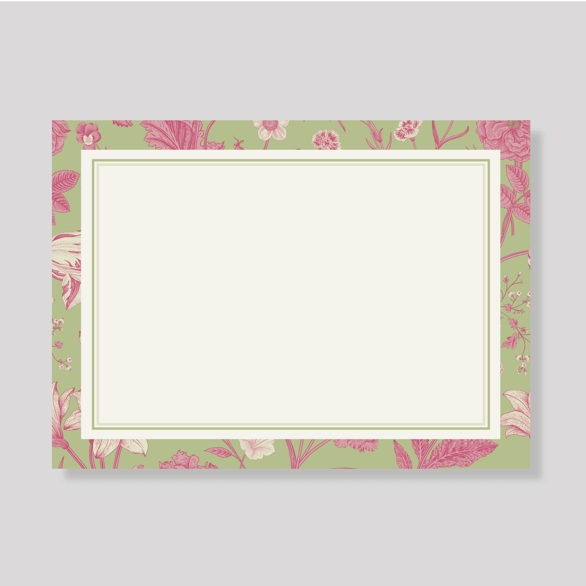 TARJETON XL Florario verde