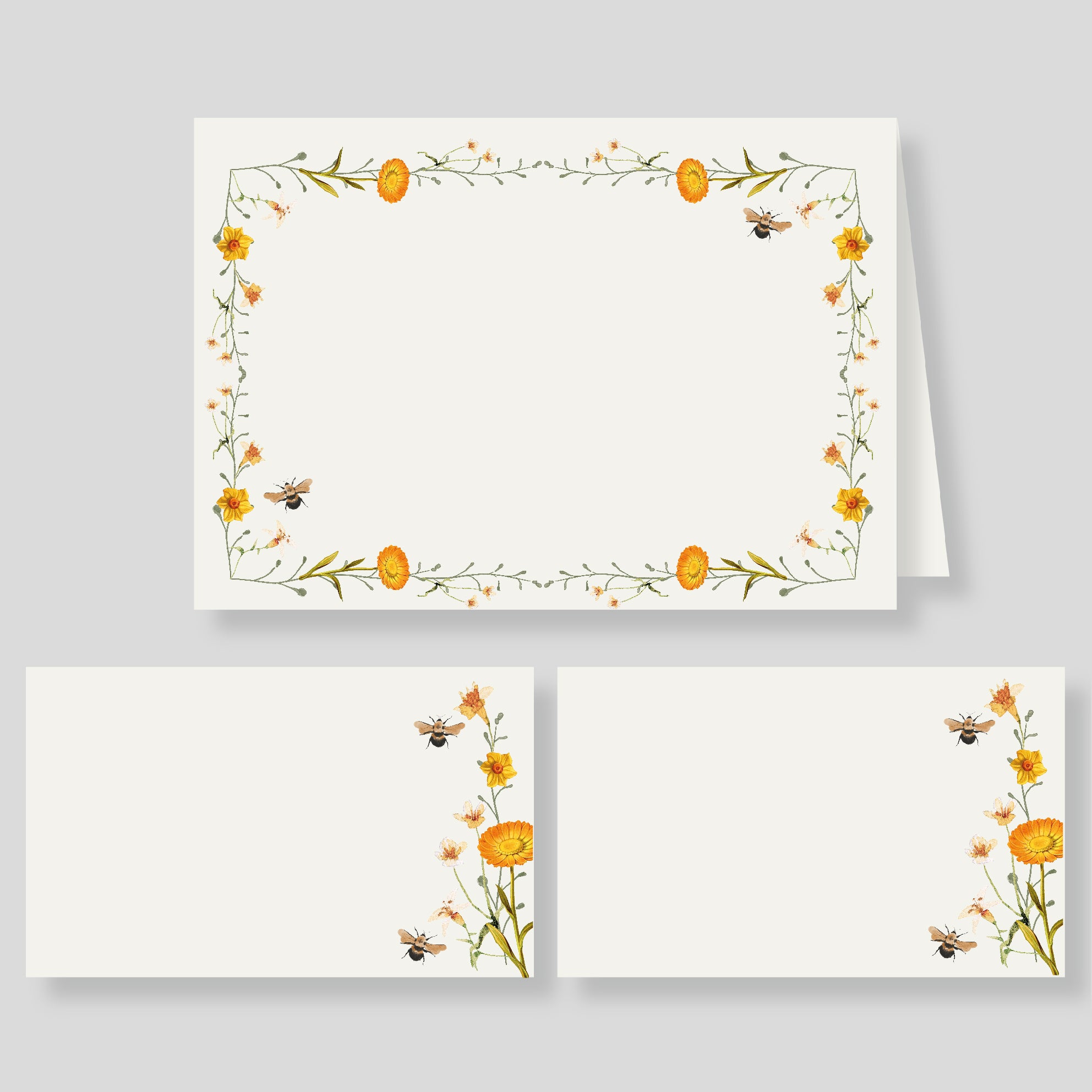 Caja Mediana Doble BEE FLORES