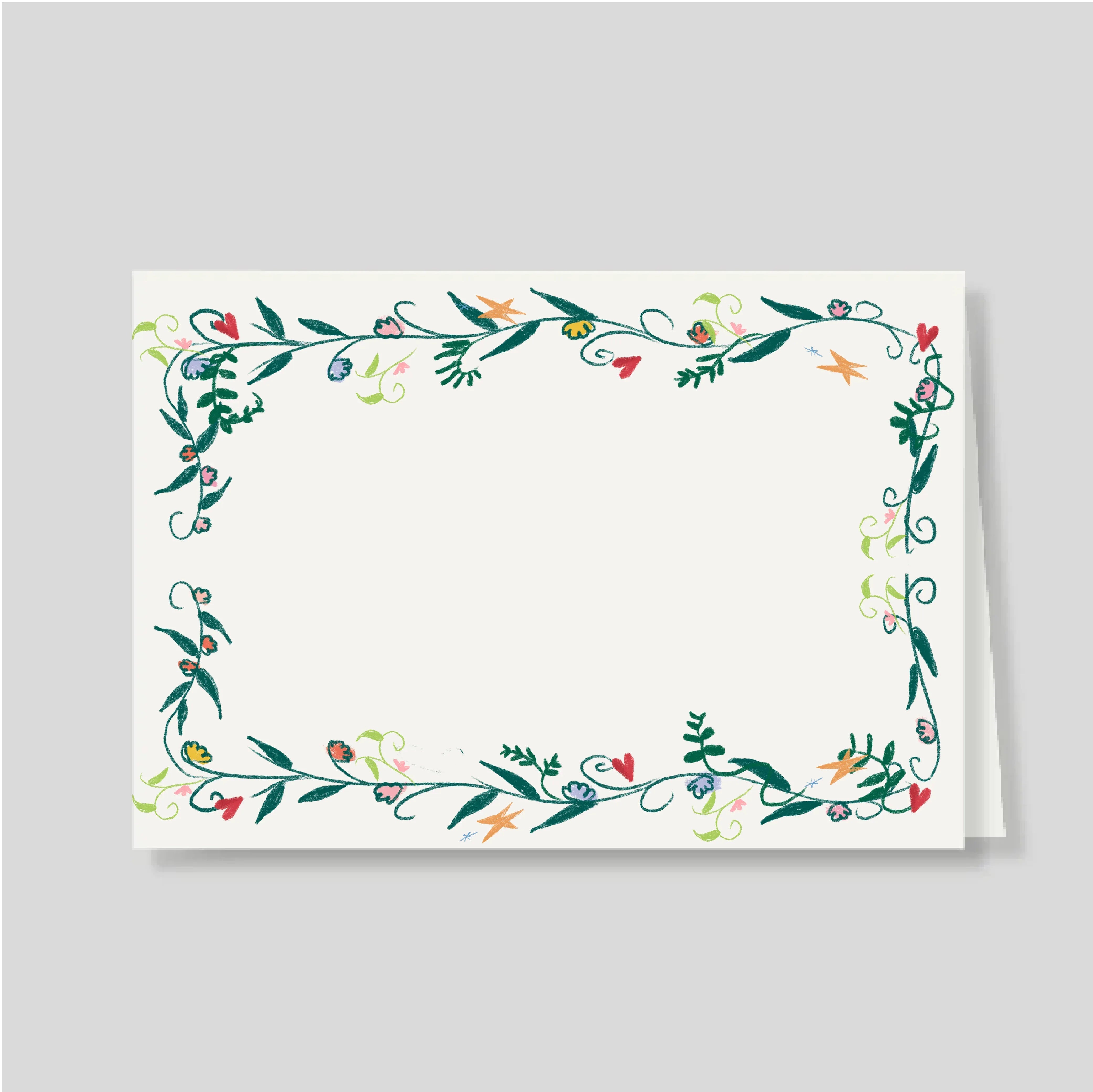 Tarjetón Doble en mi tejado - marco