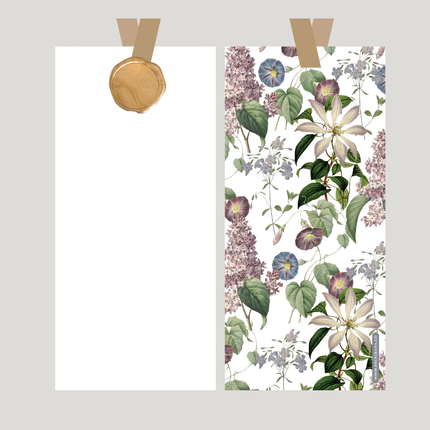 REGISTROS / FOLIOS PURPURA CON LACRE