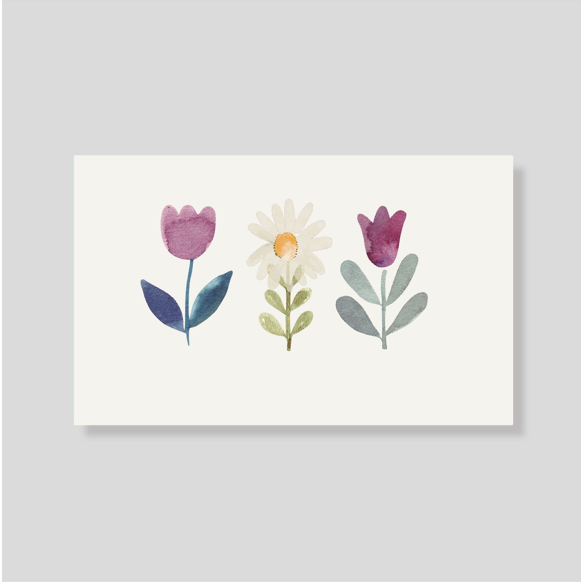 Tarjeta Personal Flores x3