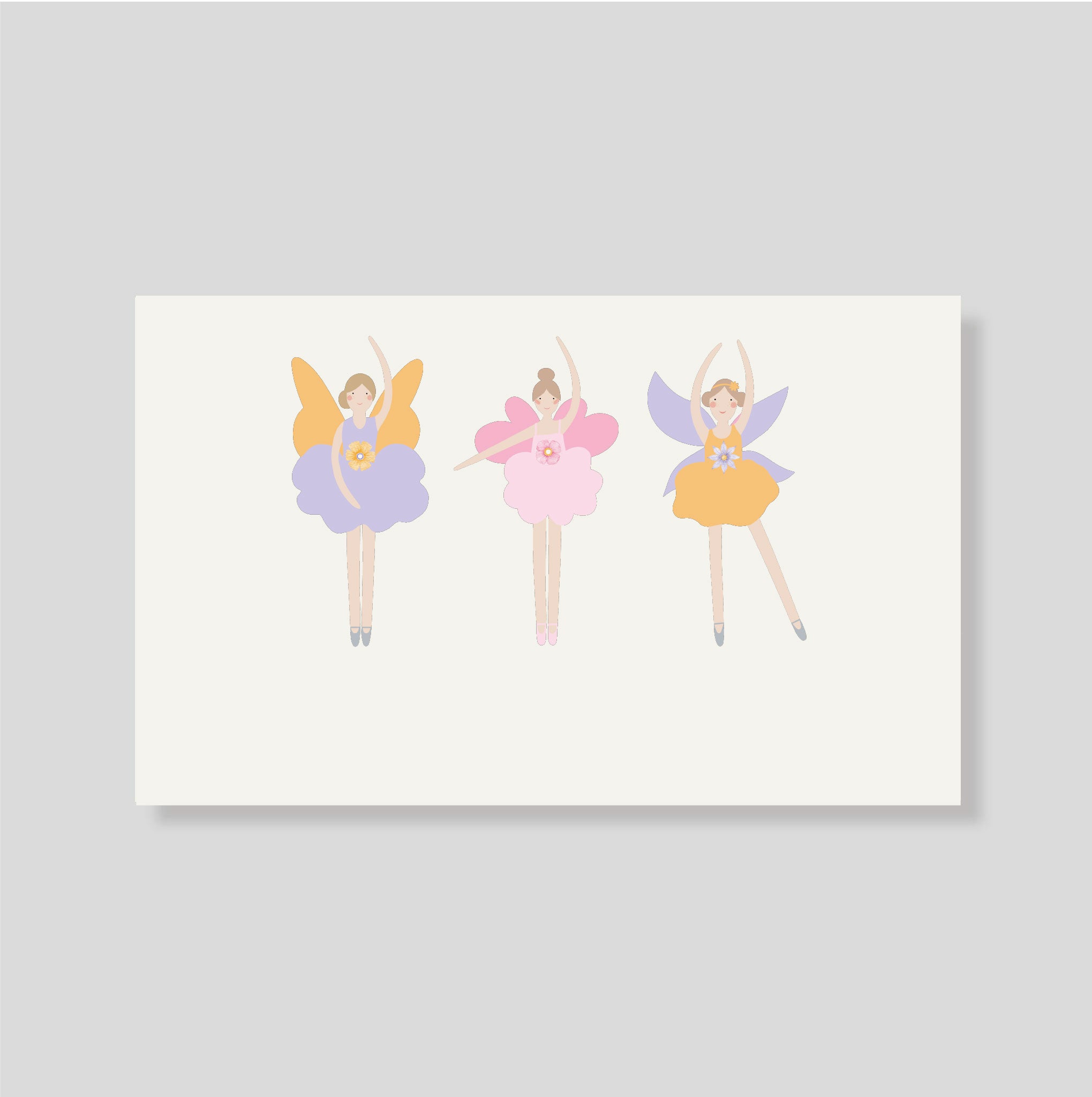 TARJETA PERSONAL BAILARINA x3