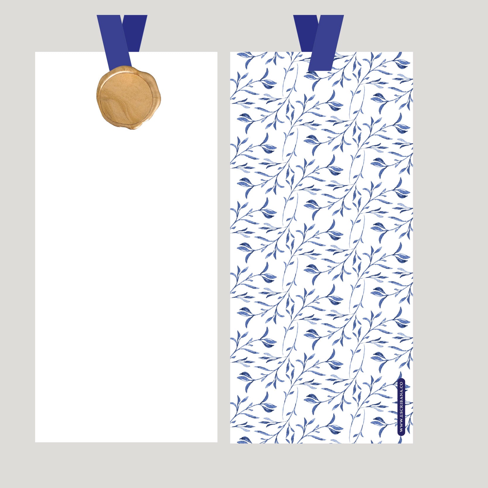 REGISTROS / FOLIOS RAMITA AZUL CON LACRE