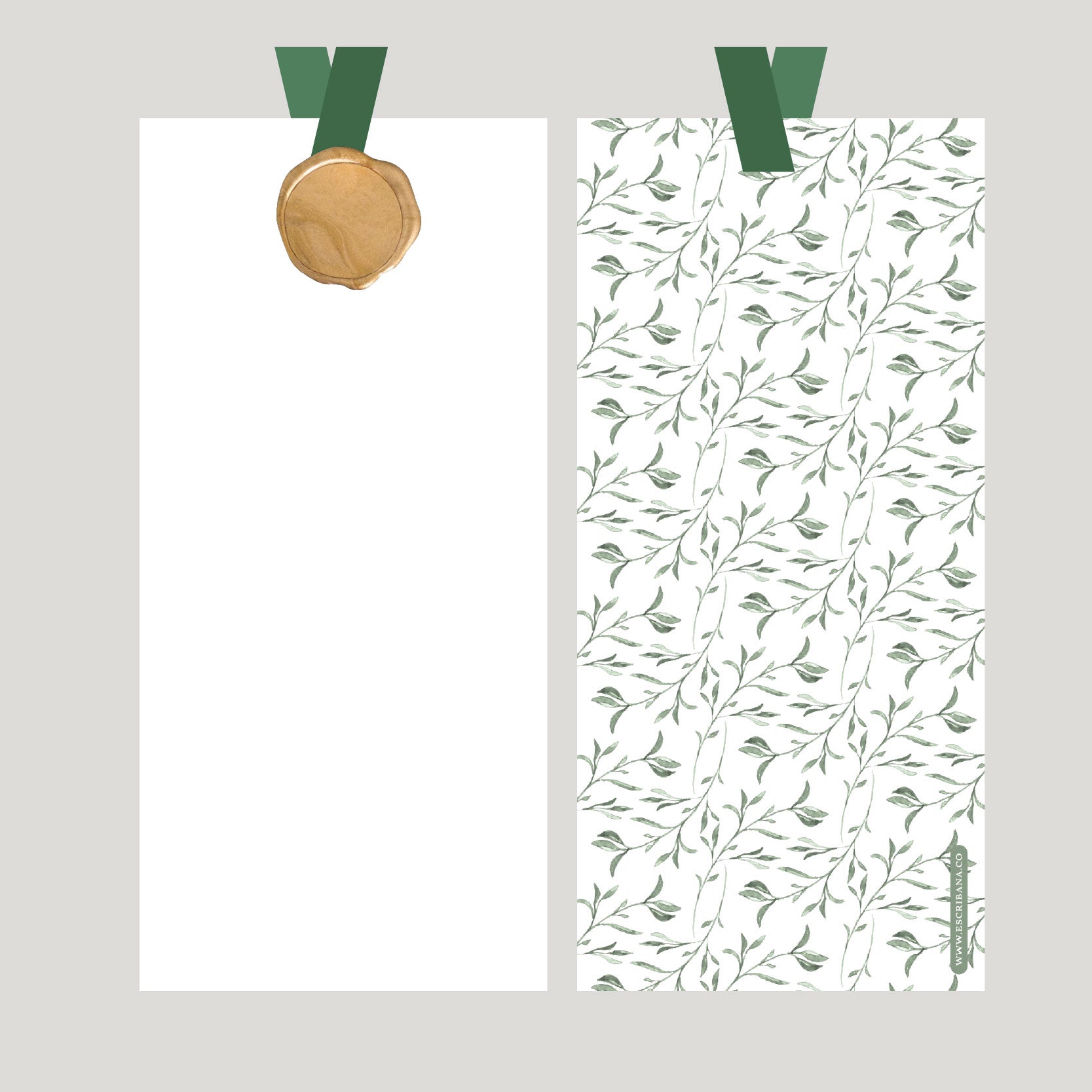 REGISTROS / FOLIOS RAMITA VERDE CON LACRE