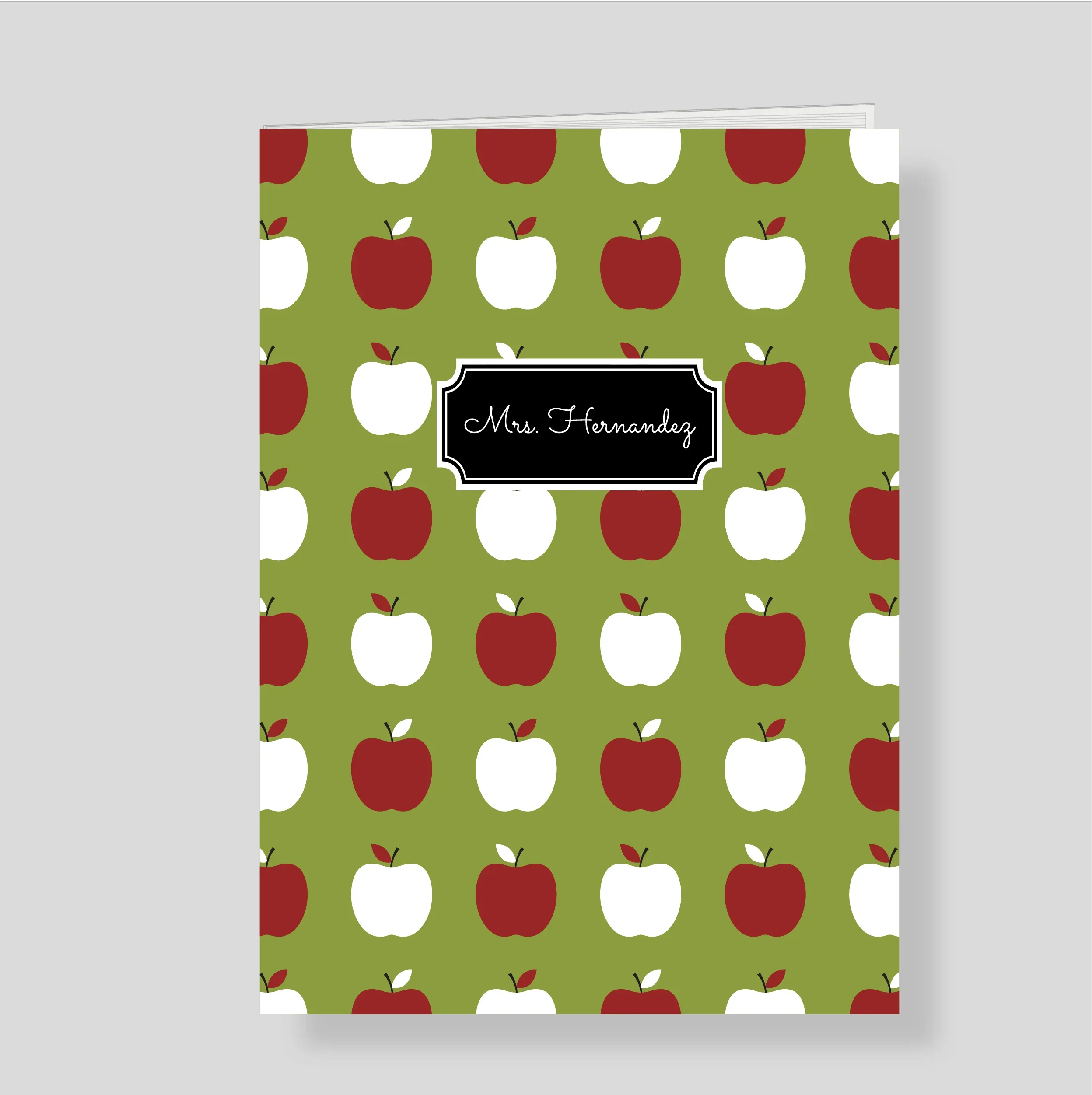 Cuaderno Manzanas Personalizado