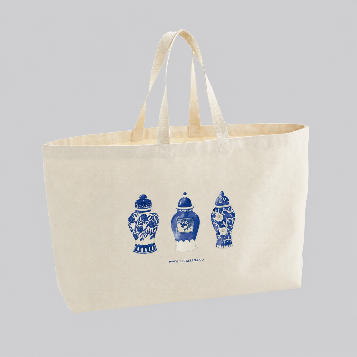 Tote Bag de Lona con Diseño Toscana