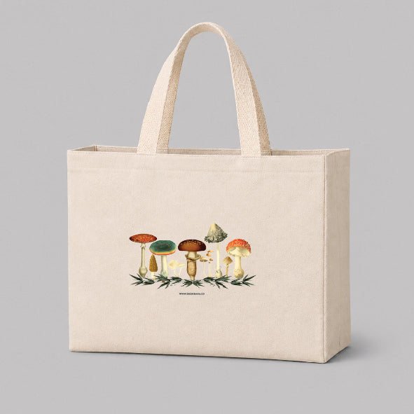 Tote Bag de Lona con Diseño Mush